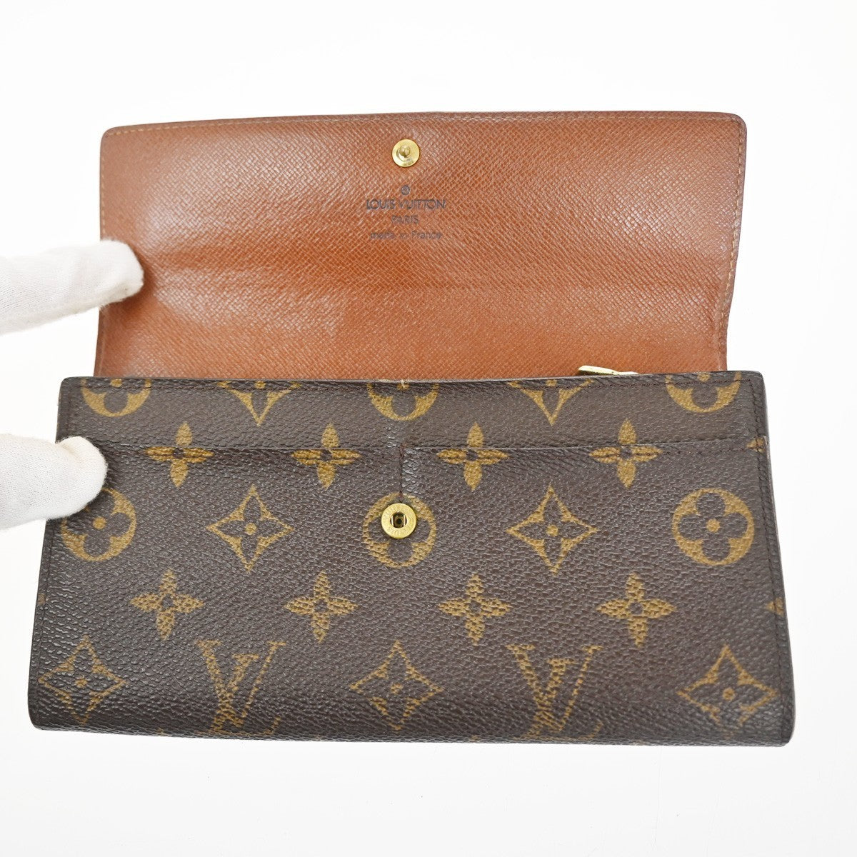 LOUIS VUITTON Porte Monnaie Credit Long Bifold Wallet Monogram BN M61725 07KC413
