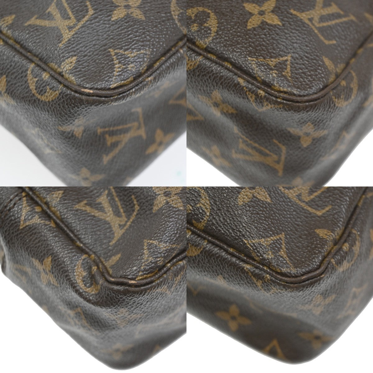 LOUIS VUITTON Trousse Toilette 28 Clutch Hand Bag Monogram Brown M47522 66ZA137
