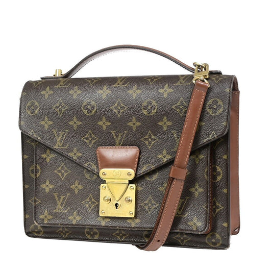 LOUIS VUITTON Monceau 28 2Way Shoulder Hand Bag Monogram Leather M51185 82EC593