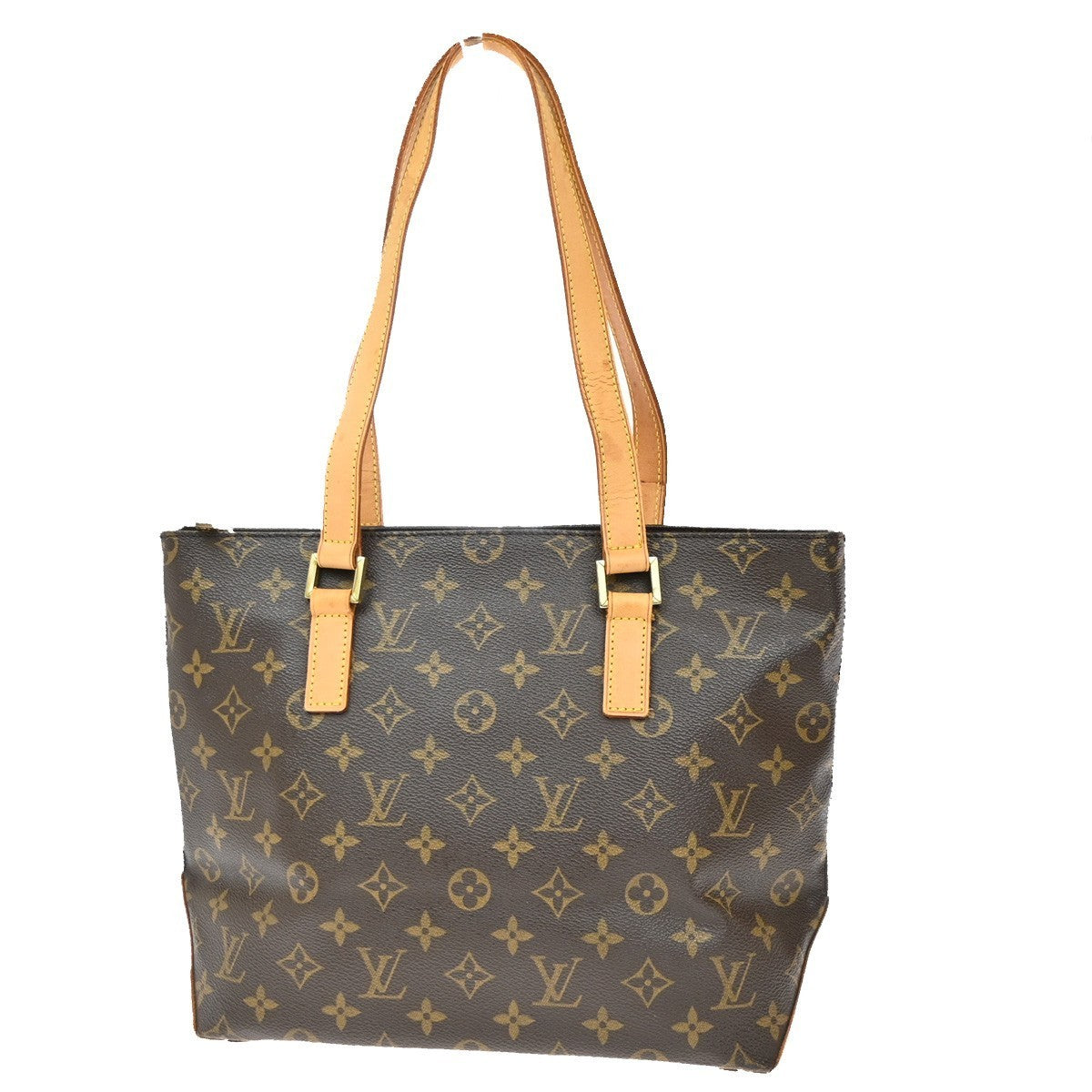 LOUIS VUITTON Cabas Piano Shoulder Bag Monogram Leather Brown M51148 82KP450