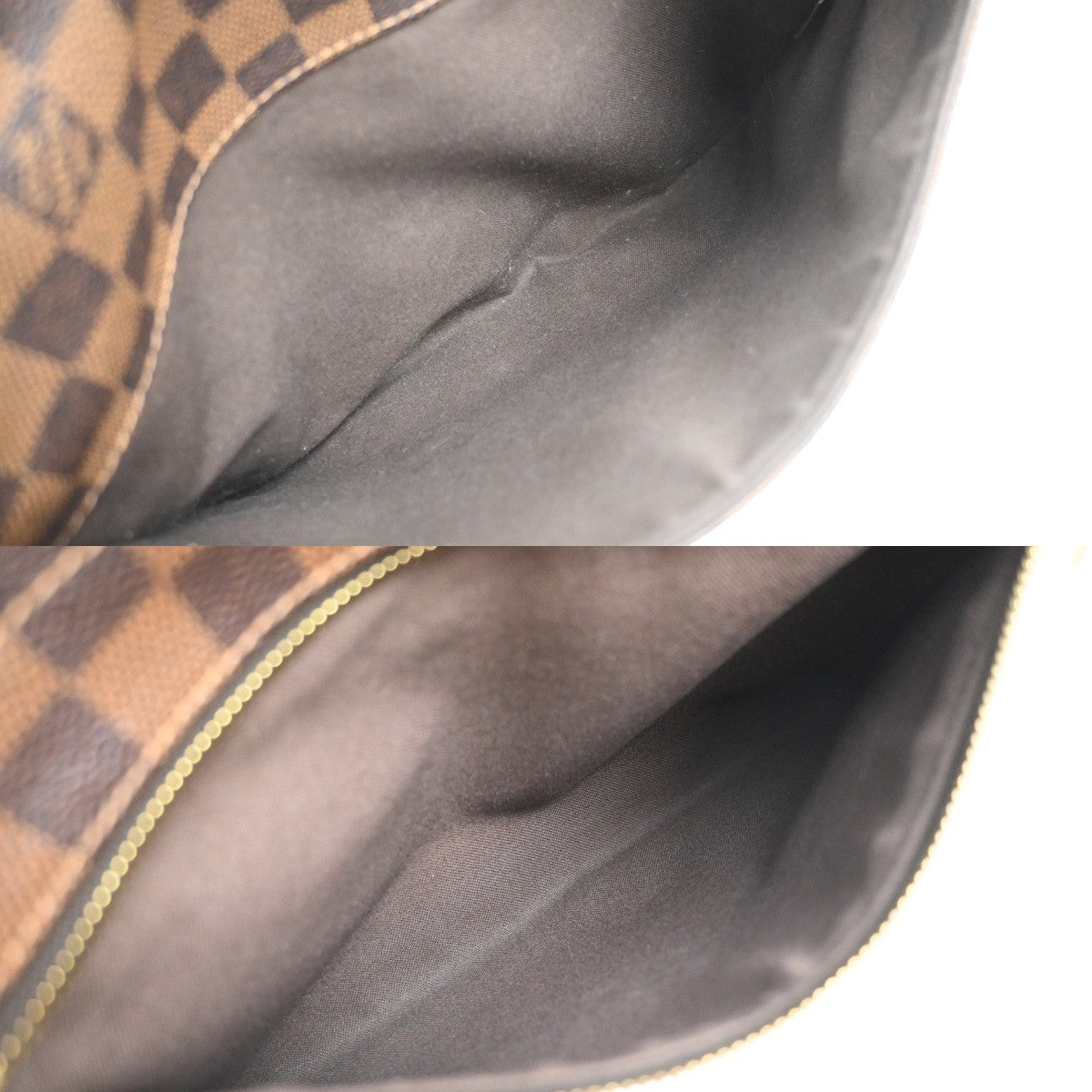 LOUIS VUITTON District MM Shoulder Bag Damier Ebene Leather Brown N41212 87MA625