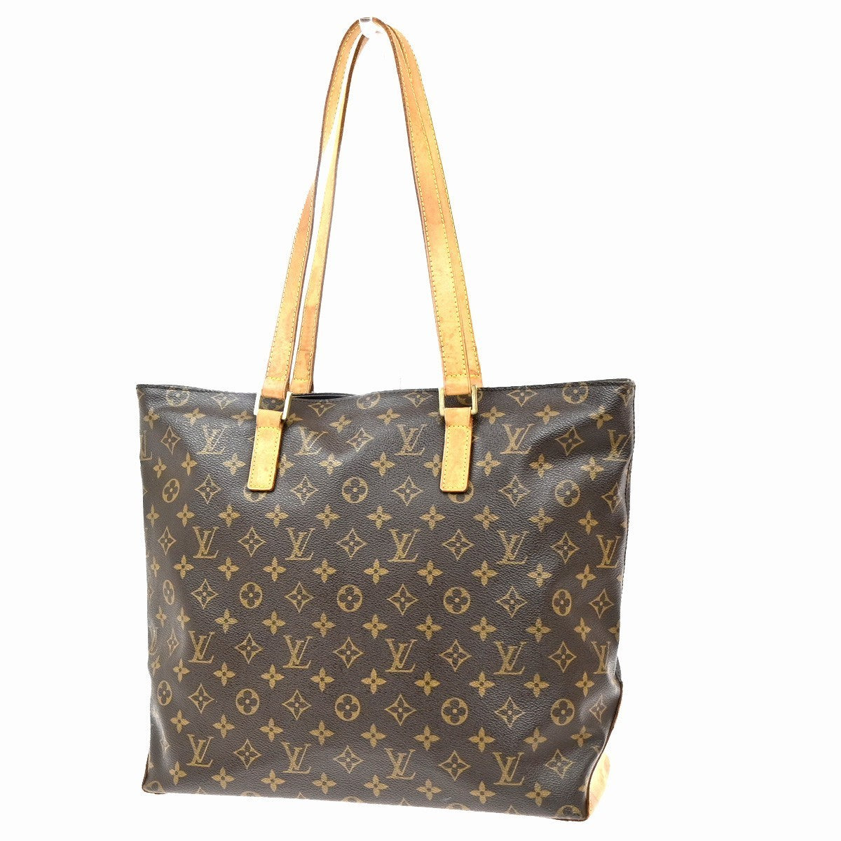 LOUIS VUITTON Cabas Mezzo Shoulder Bag Monogram Leather Brown M51151 10MA146