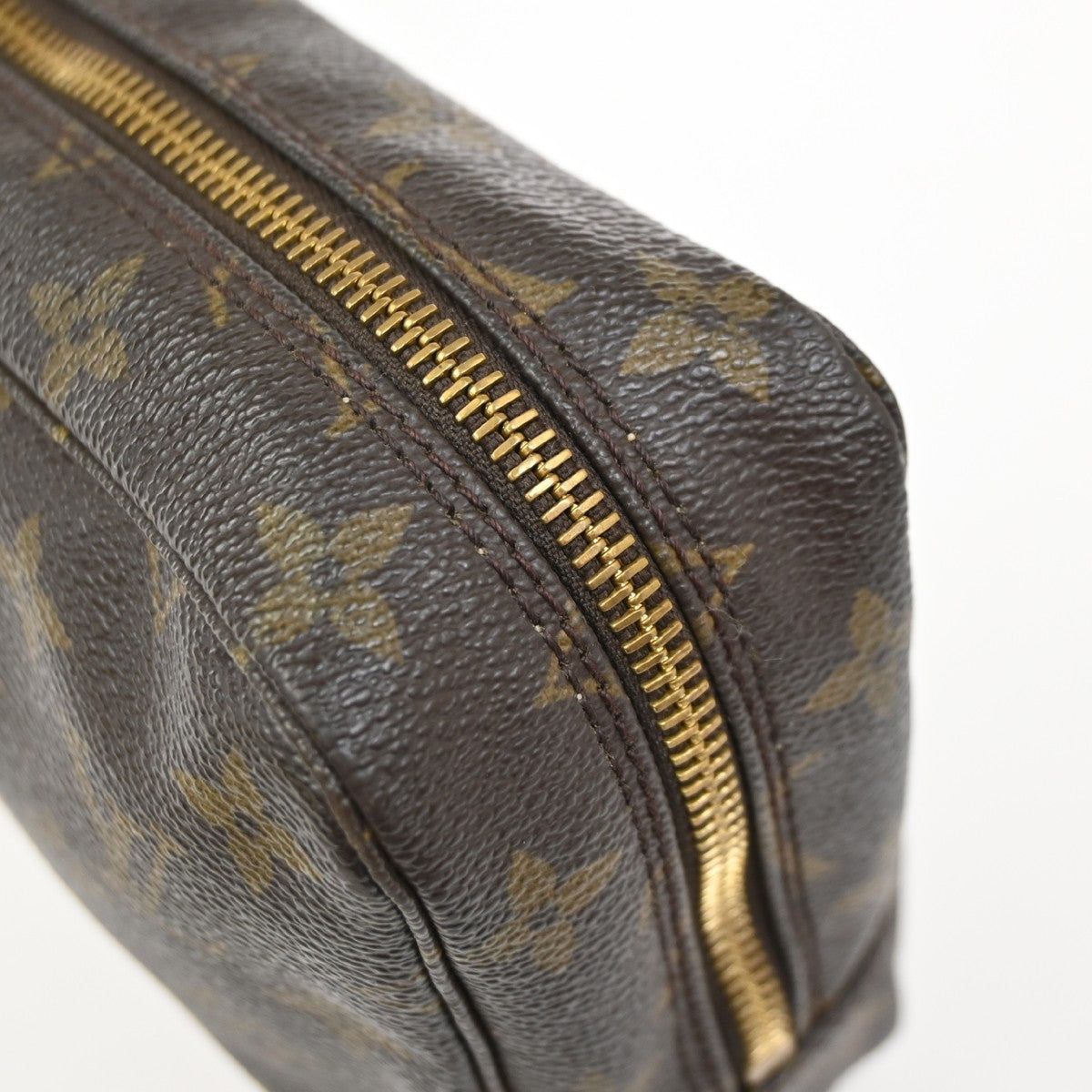 LOUIS VUITTON Trousse Toilette 23 Clutch Hand Bag Monogram Brown M47524 01YJ166