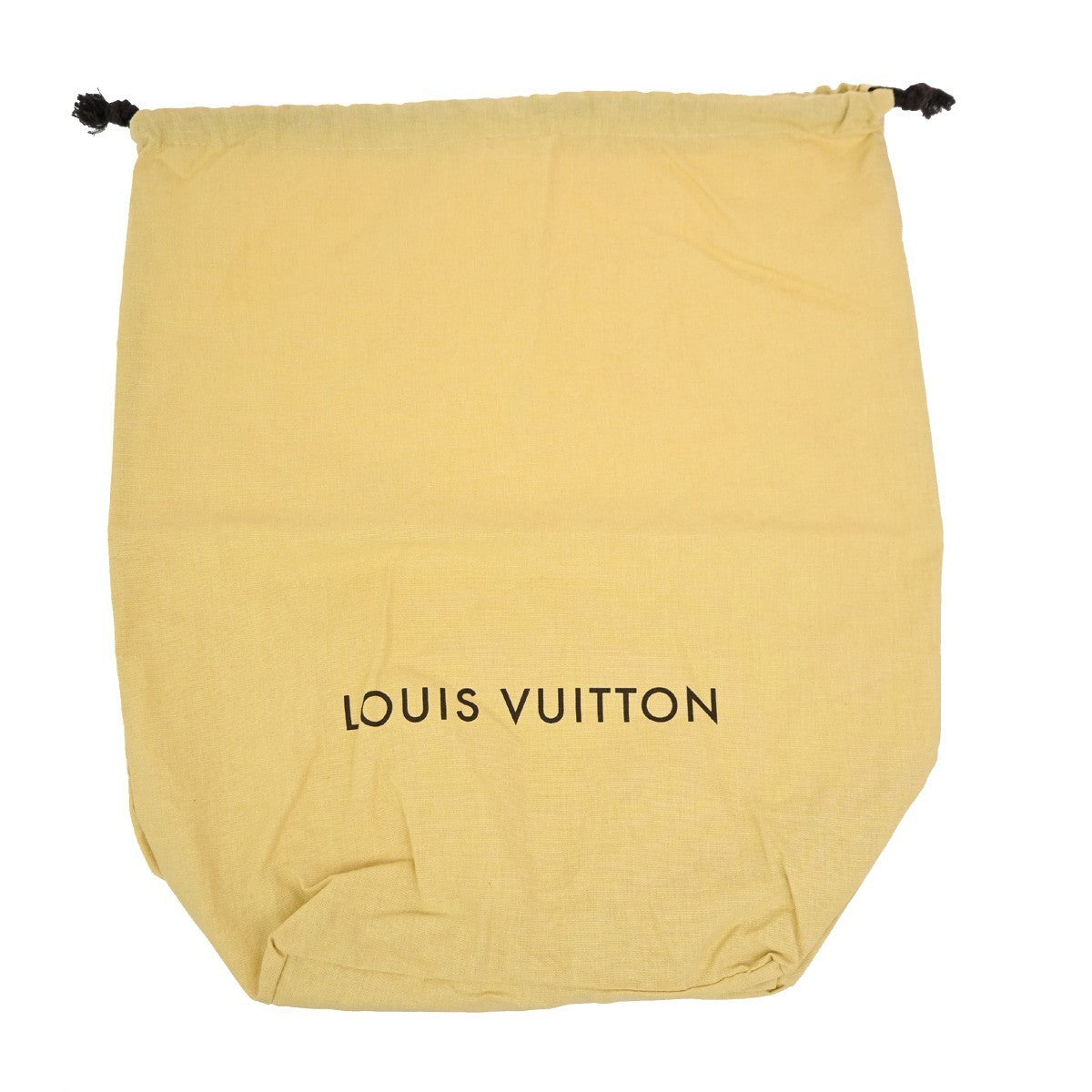 LOUIS VUITTON Logo 10 Set Dust Bag Drawstring Canvas Cotton Beige Brown 09KB864