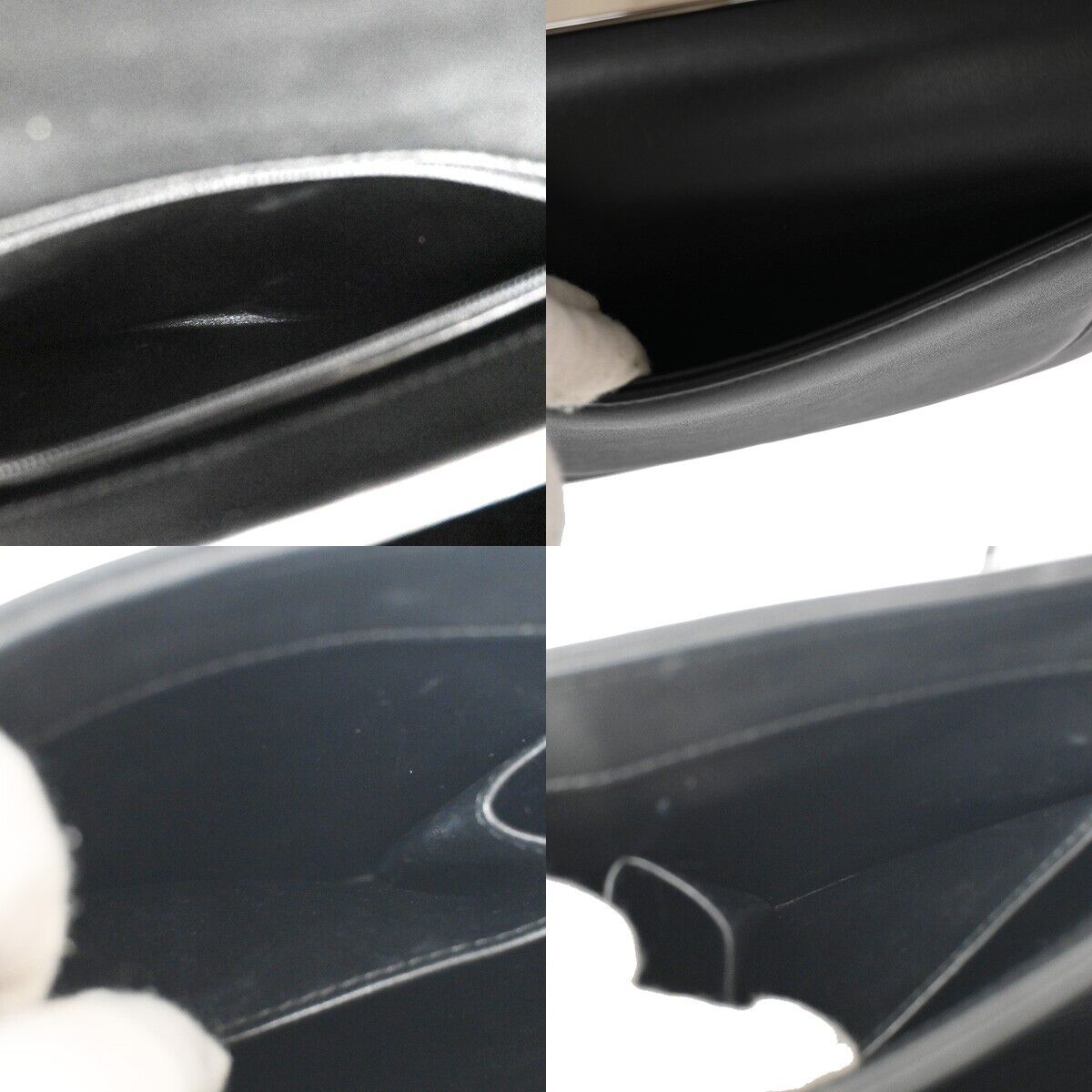 CHANEL CC Logo 2Way Chain Shoulder Hand Bag Leather Black SHW Italy 110RJ035