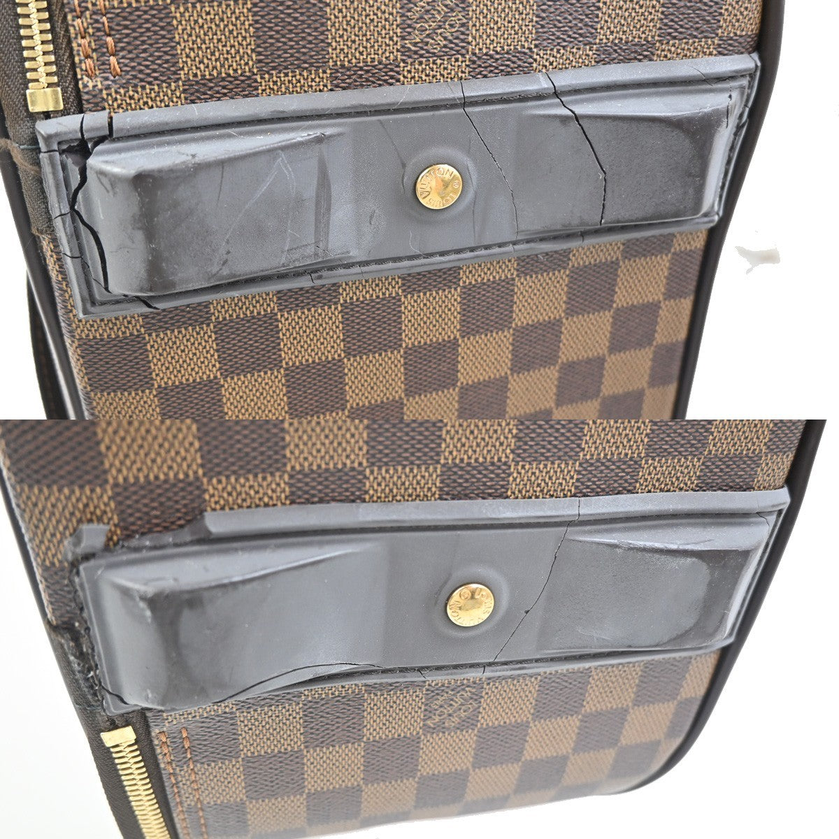 LOUIS VUITTON Pegase 55 Suitcase Carry on Bag Damier Ebene Brown N23294 84ZA357