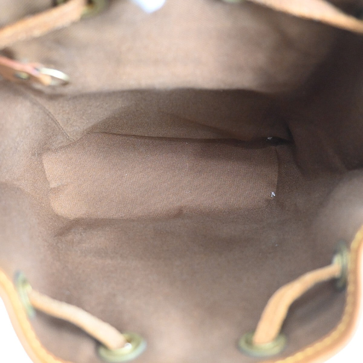LOUIS VUITTON Mini Montsouris Backpack Bag Monogram Leather Brown M51137 12EE163