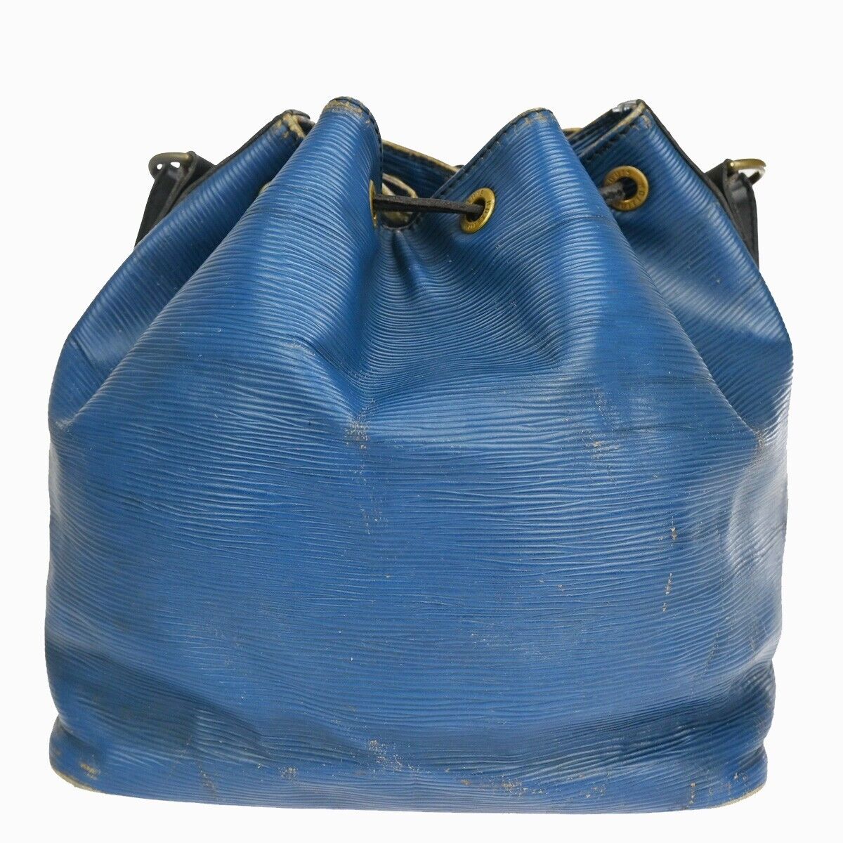 LOUIS VUITTON Petit Noe Bicolor Shoulder Bag Epi Leather Blue BK M44152 02YE053