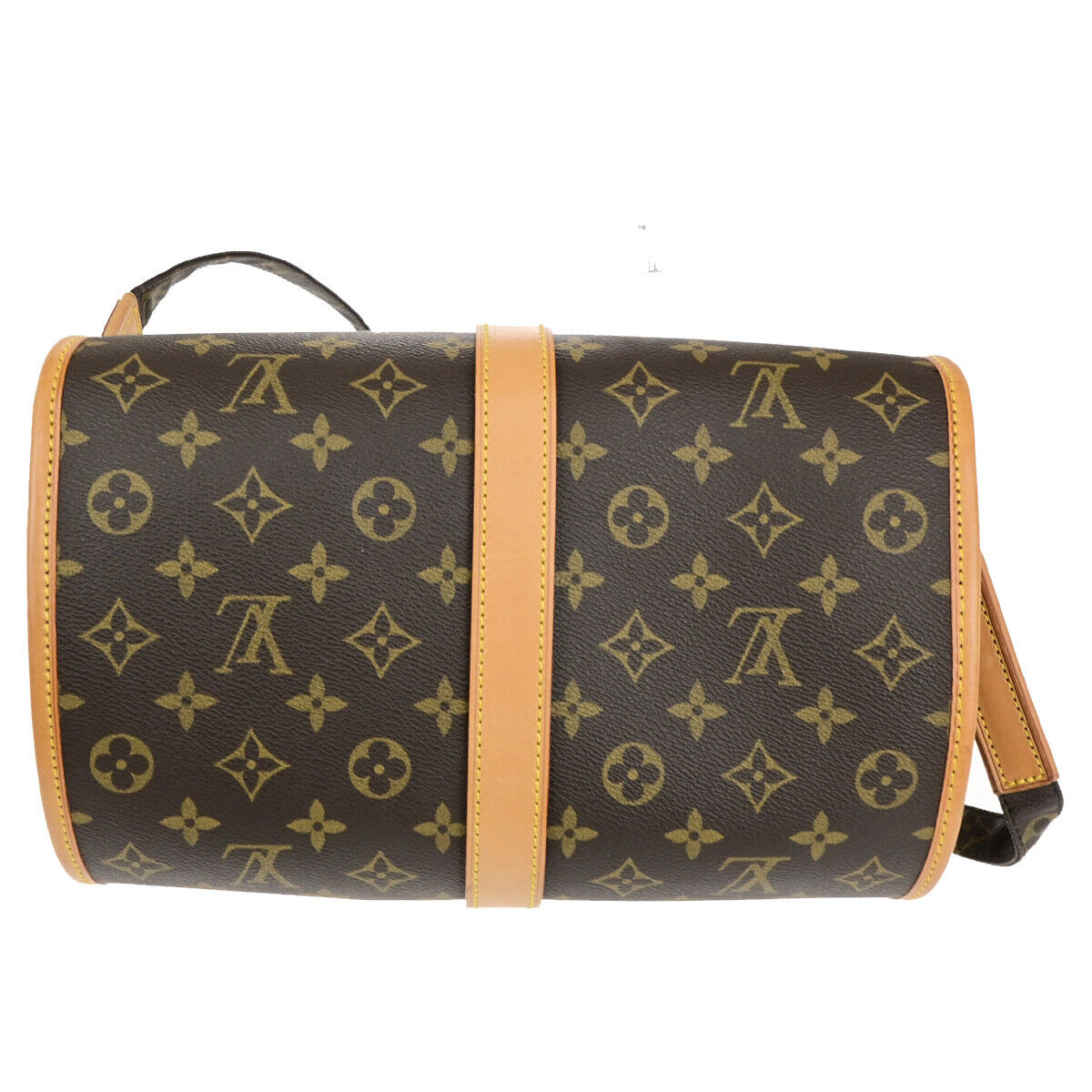 LOUIS VUITTON Logo Marne Shoulder Bag Monogram Leather Brown M51369 14SJ585