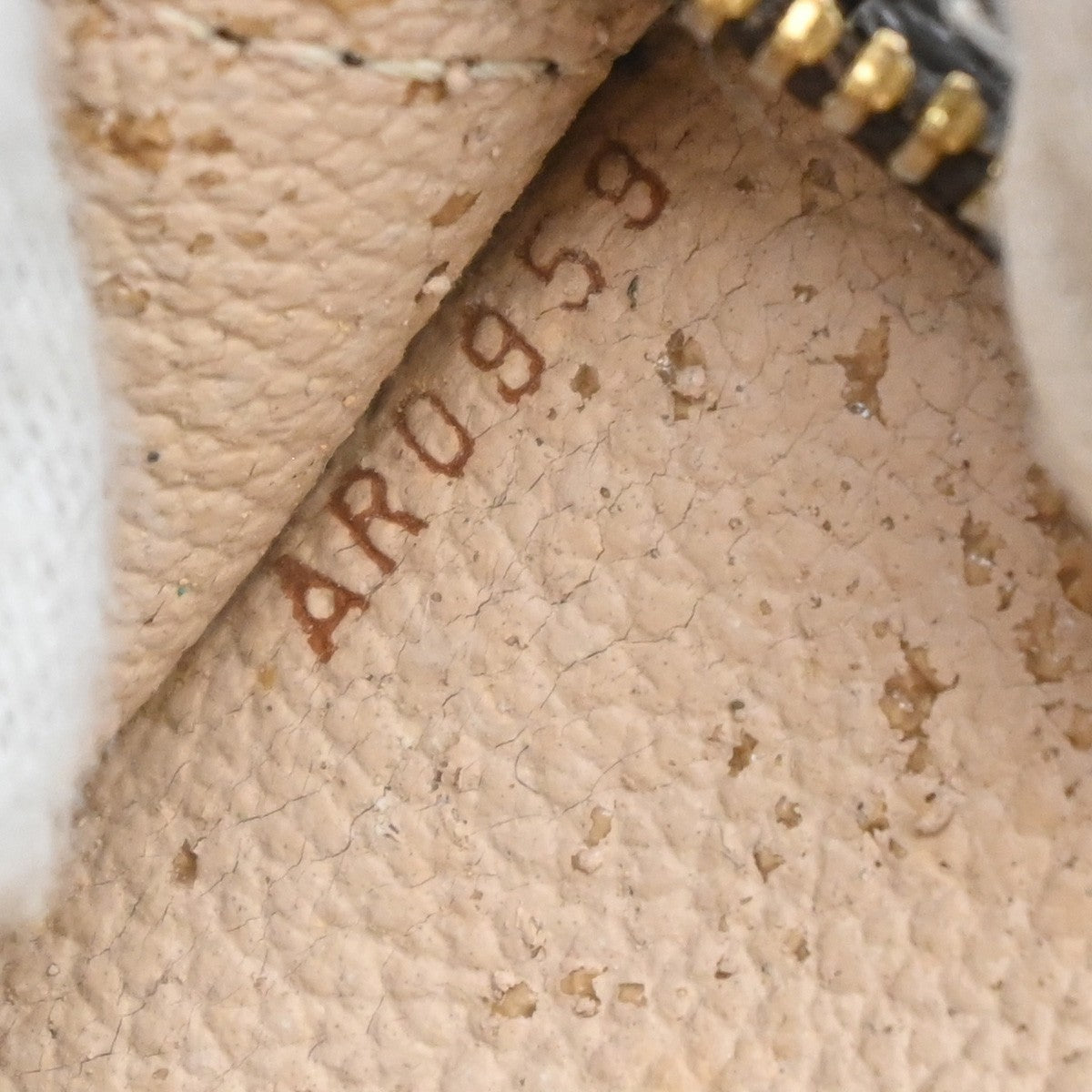 LOUIS VUITTON Logo BUCKET GM Pouch Bag Monogram Leather Brown France 05EG176