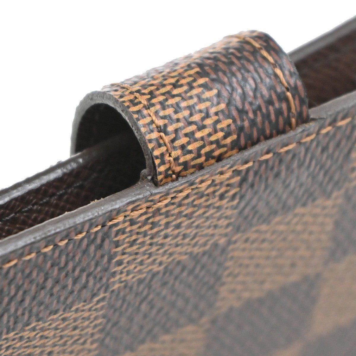 LOUIS VUITTON Agenda PM Cover Damier Ebene Leather Brown Spain R20700 62MA603