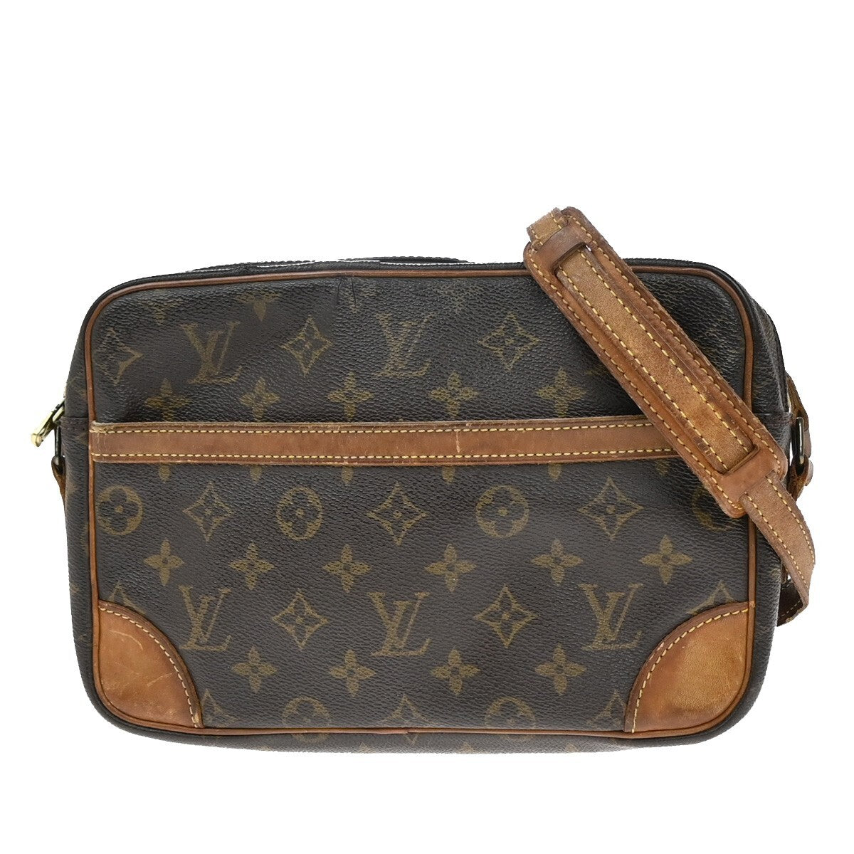 LOUIS VUITTON Trocadero 27 Shoulder Bag Monogram Leather Brown M51274 68EE227