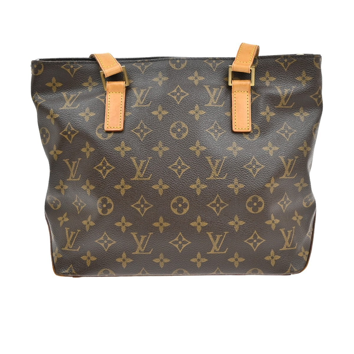 LOUIS VUITTON Cabas Piano Shoulder Bag Monogram Leather Brown M51148 95RF280