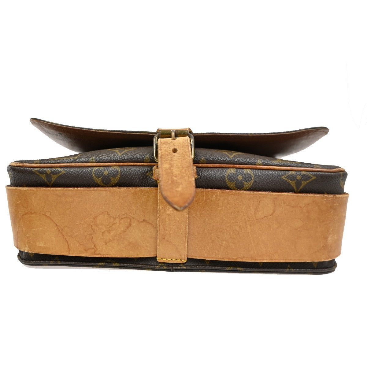 LOUIS VUITTON Cartouchiere GM Shoulder Bag Monogram Leather Brown M51252 83TA350