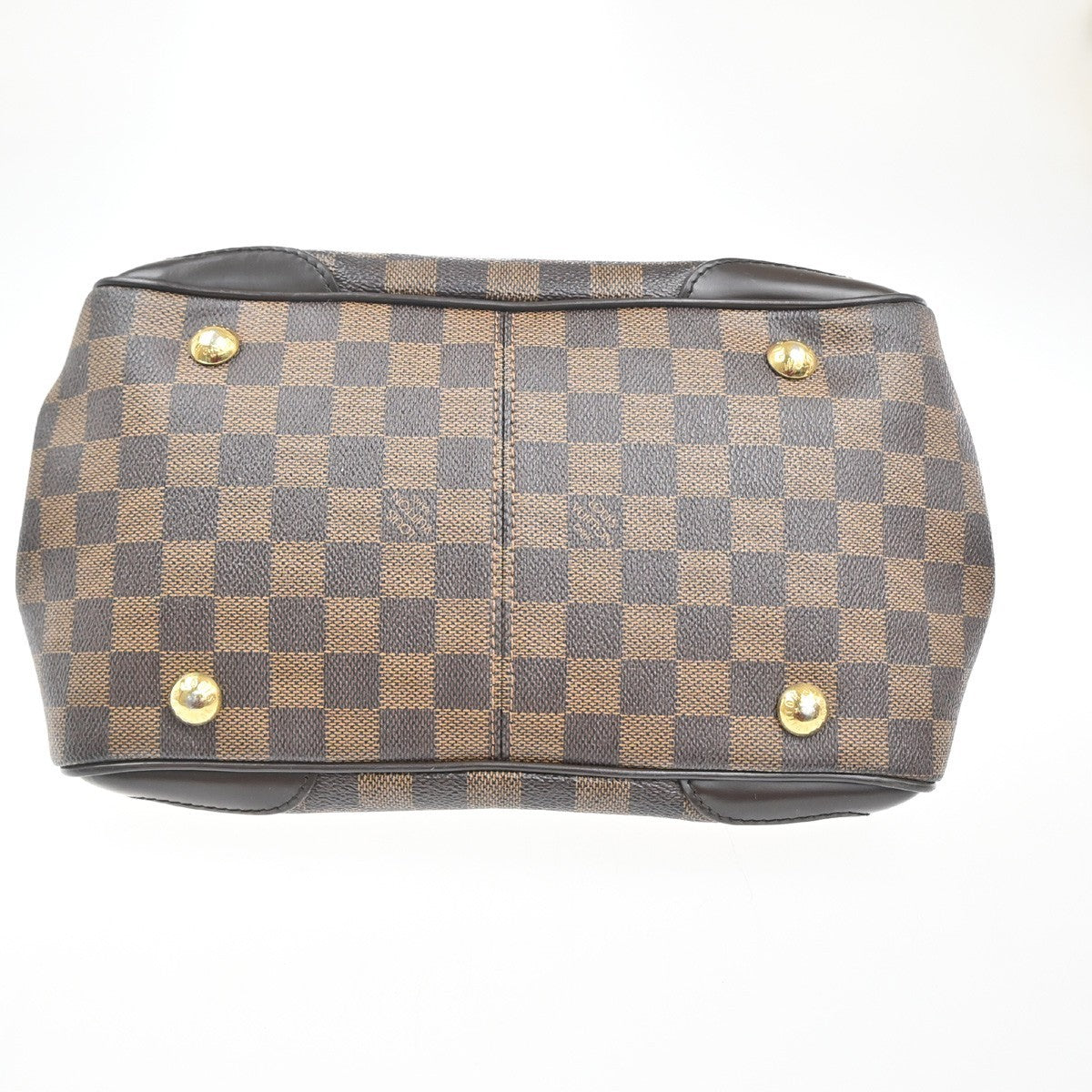 LOUIS VUITTON Verona PM Shoulder Bag Damie Ebene Leather Brown N41117 20EG394