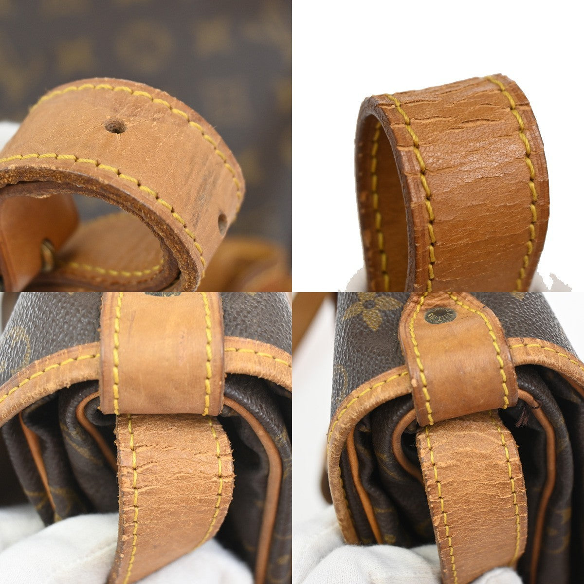 LOUIS VUITTON Saumur 35 Shoulder Bag Monogram Leather BN France M42254 88ZA276
