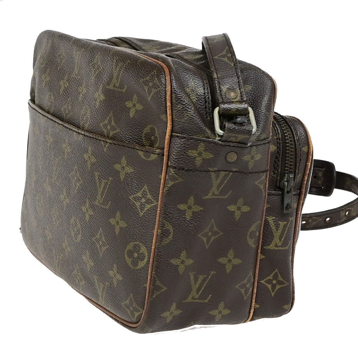 LOUIS VUITTON Nile Crossbody Shoulder Bag Monogram Leather Brown M45244 68ED041