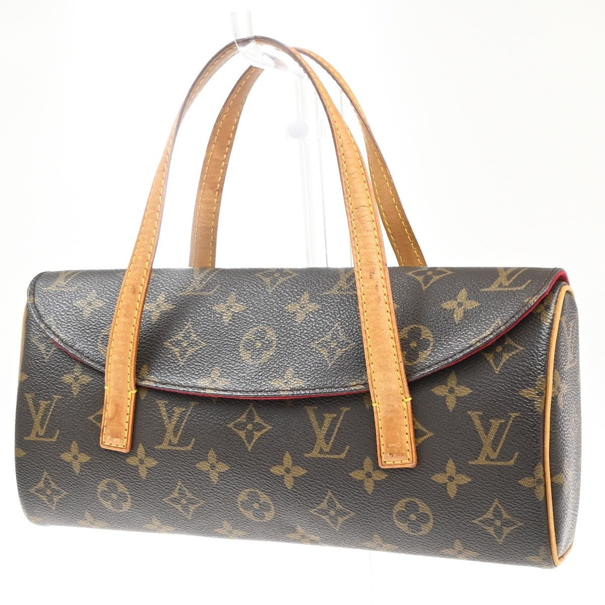 LOUIS VUITTON Sonatine Hand Bag Monogram Leather Brown France M51902 11MA528