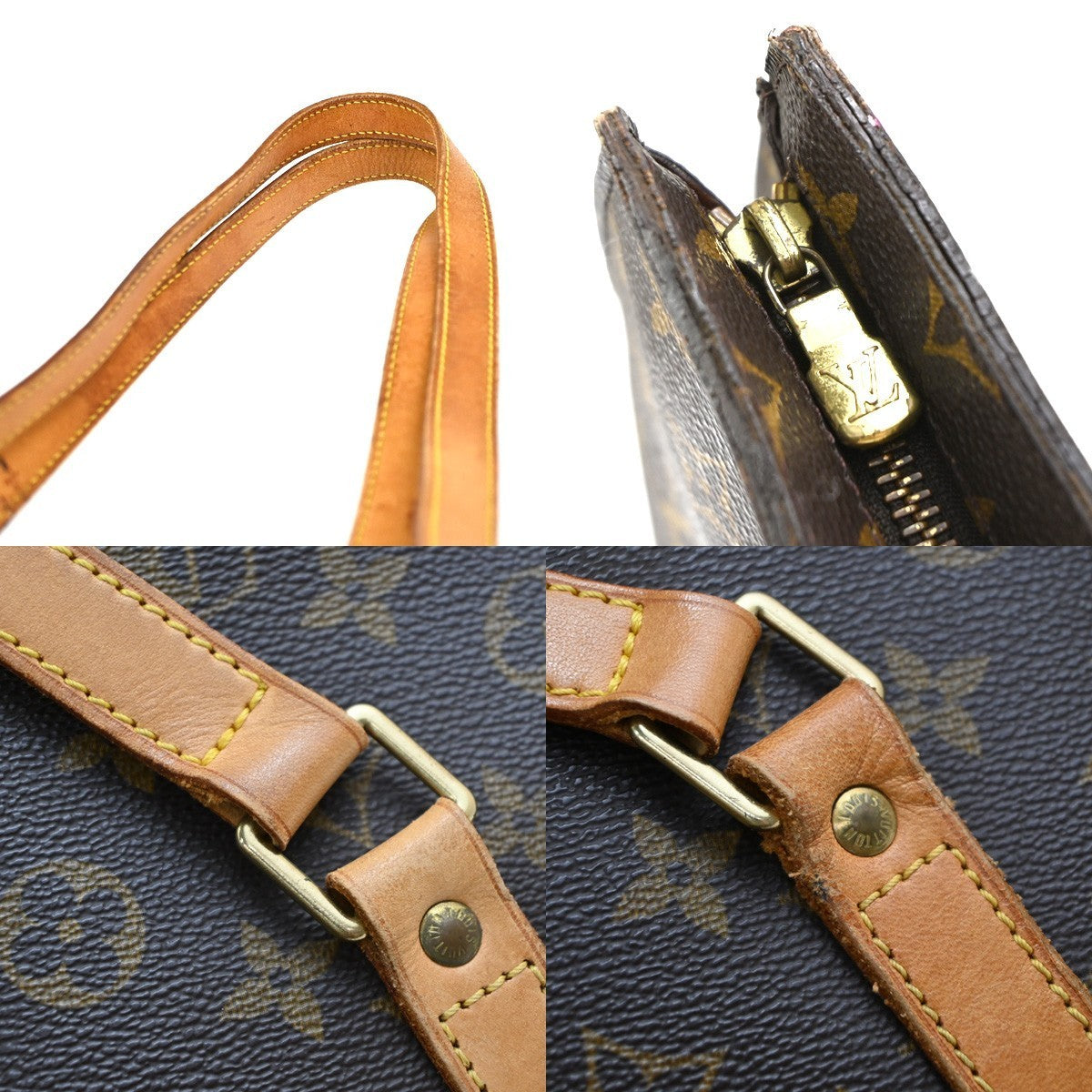 LOUIS VUITTON Babylone Shoulder Bag Monogram Leather Brown France M51102 86KP494
