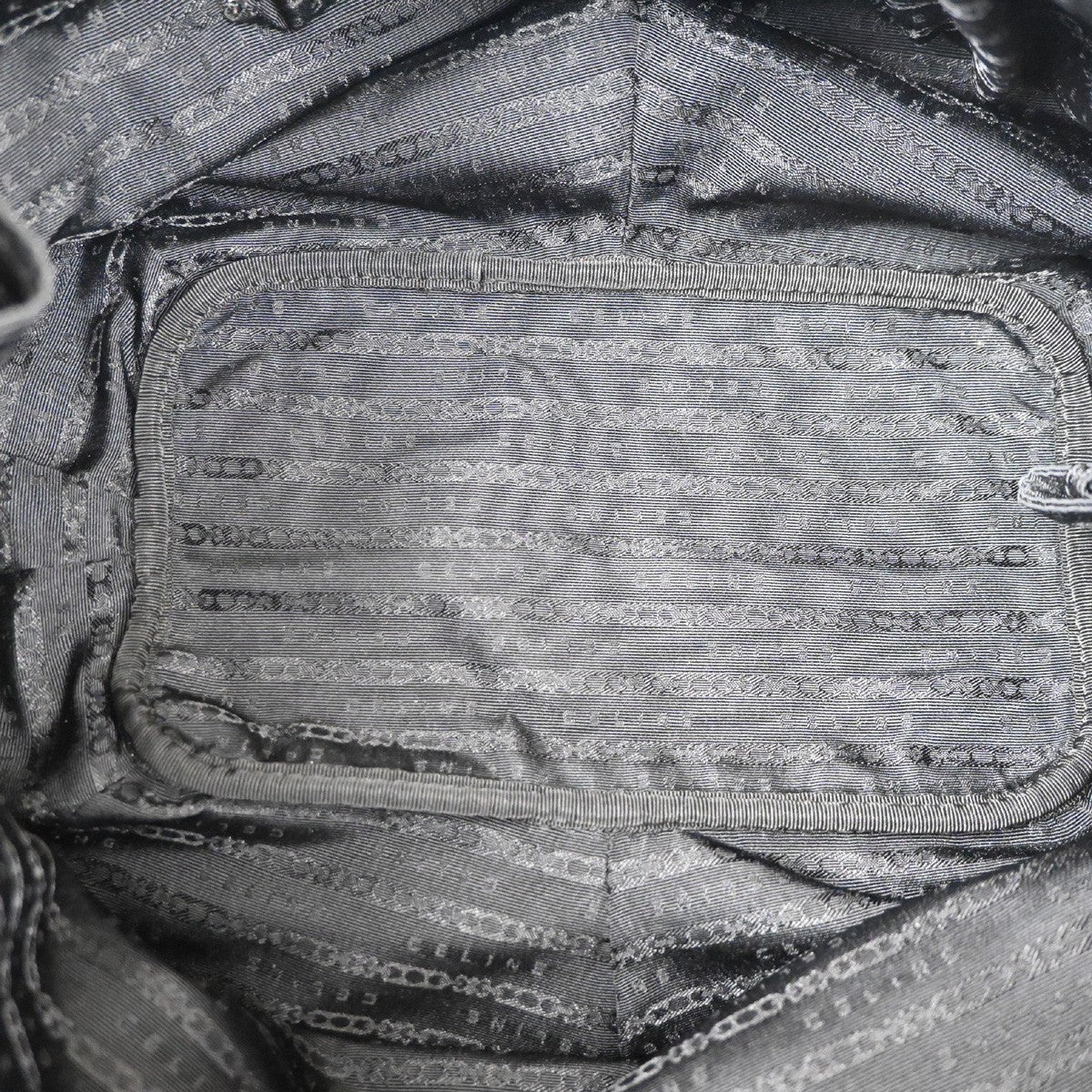 CELINE Bittersweet Shoulder Hobo Hand Bag Leather Metallic Gray SHW 34KD072
