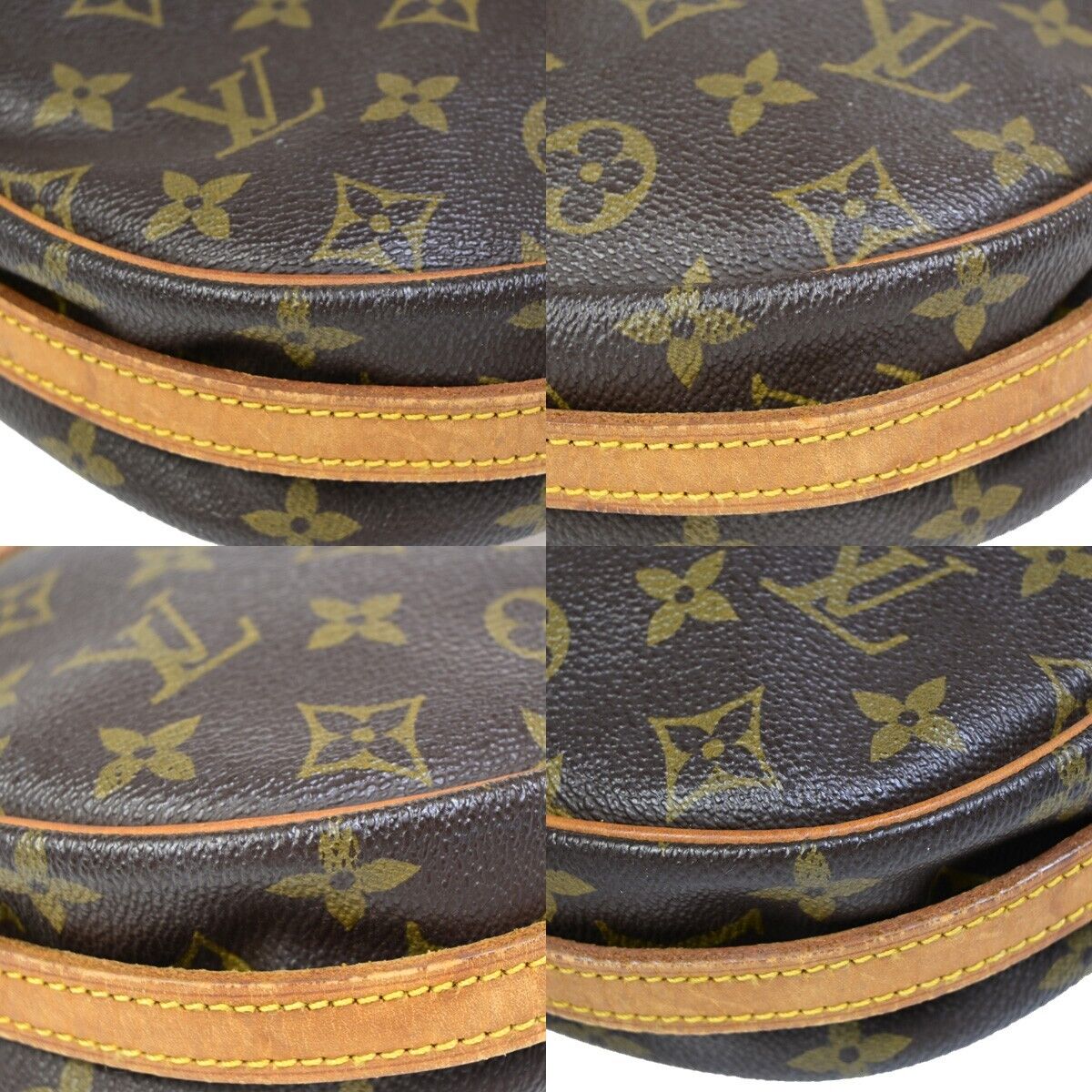 LOUIS VUITTON Jeune Fille MM Shoulder Bag Monogram Leather Brown M51226 33EB027