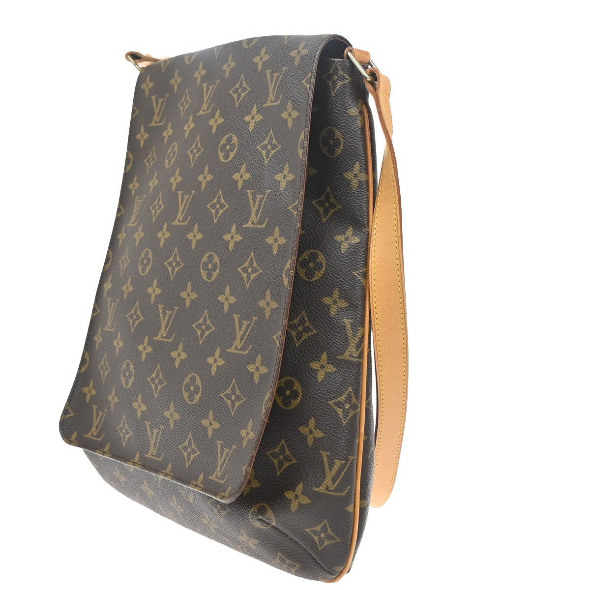 LOUIS VUITTON Musette Shoulder Bag Monogram Leather Brown France M51256 79KC804
