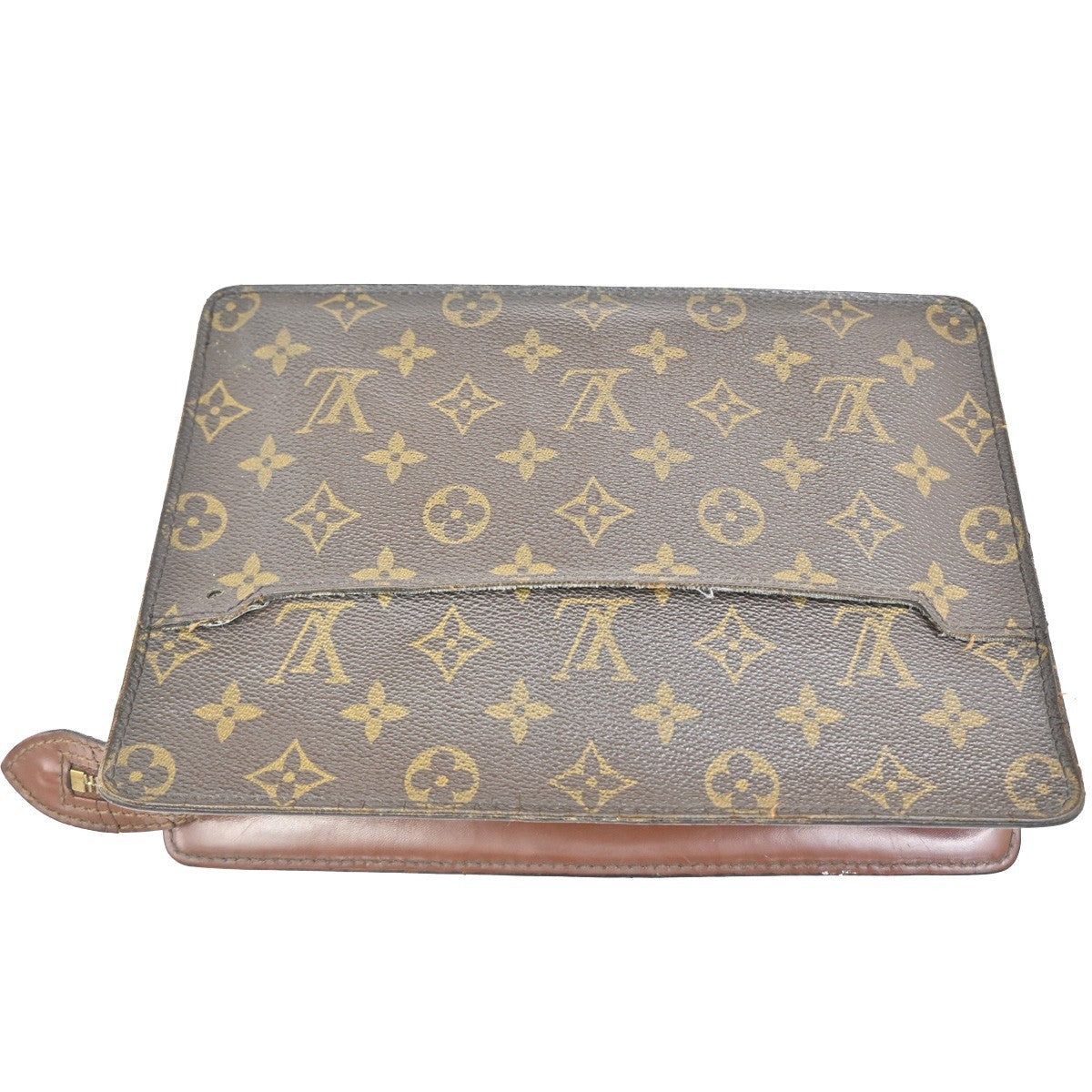 LOUIS VUITTON Pochette Homme Clutch Hand Bag Monogram Leather BN M51795 08KB741