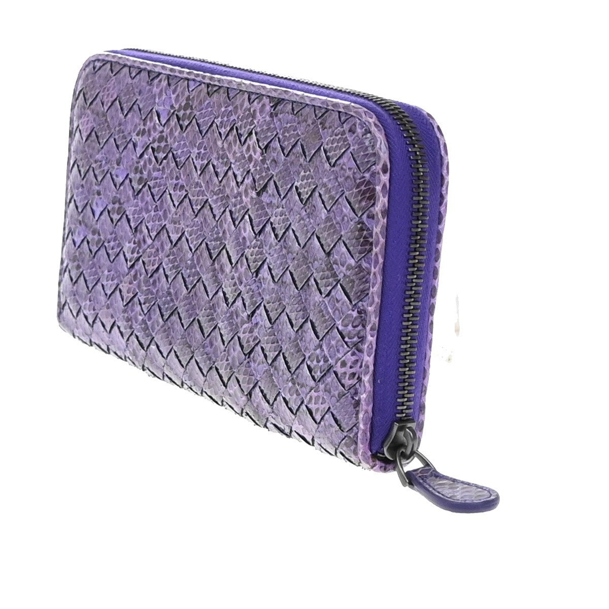 BOTTEGA VENETA Intrecciato Zip Around Long Wallet Embossing Leather PE 33EF667