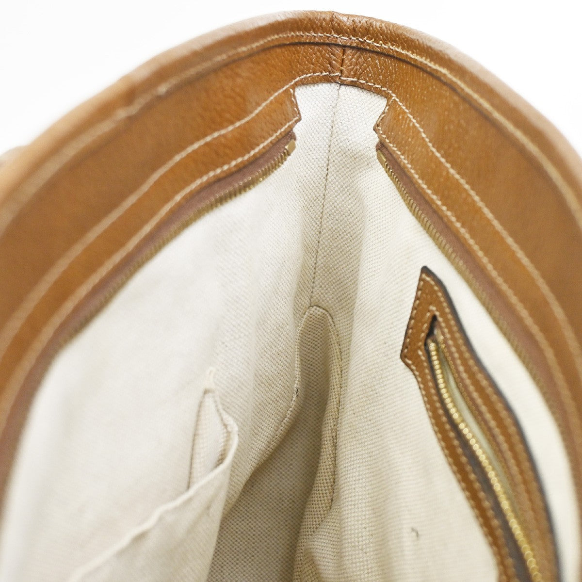 GUCCI GG 2way Shoulder Tote Bag Canvas Leather Beige GHW Italy 32KC351