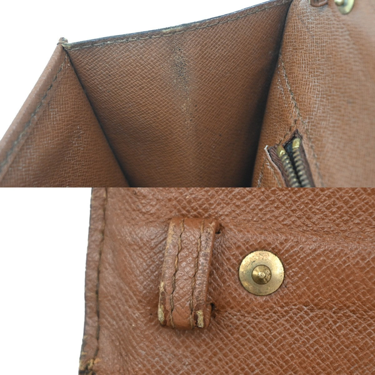 LOUIS VUITTON Bordeaux Clutch Bag Monogram Leather Brown M51797 01AA078