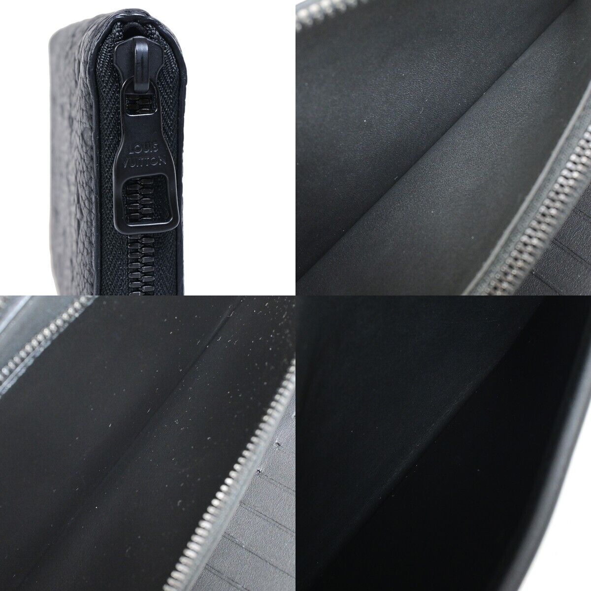 LOUIS VUITTON Zippy Wallet Vertical Wallet Monogram Taurillon BK M69047 74RK557