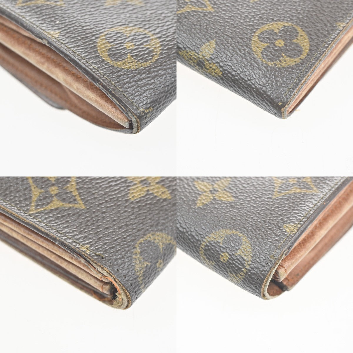 LOUIS VUITTON LV 2 Set Credit Compact Zip Wallet Monogram Leather BN 02KC753