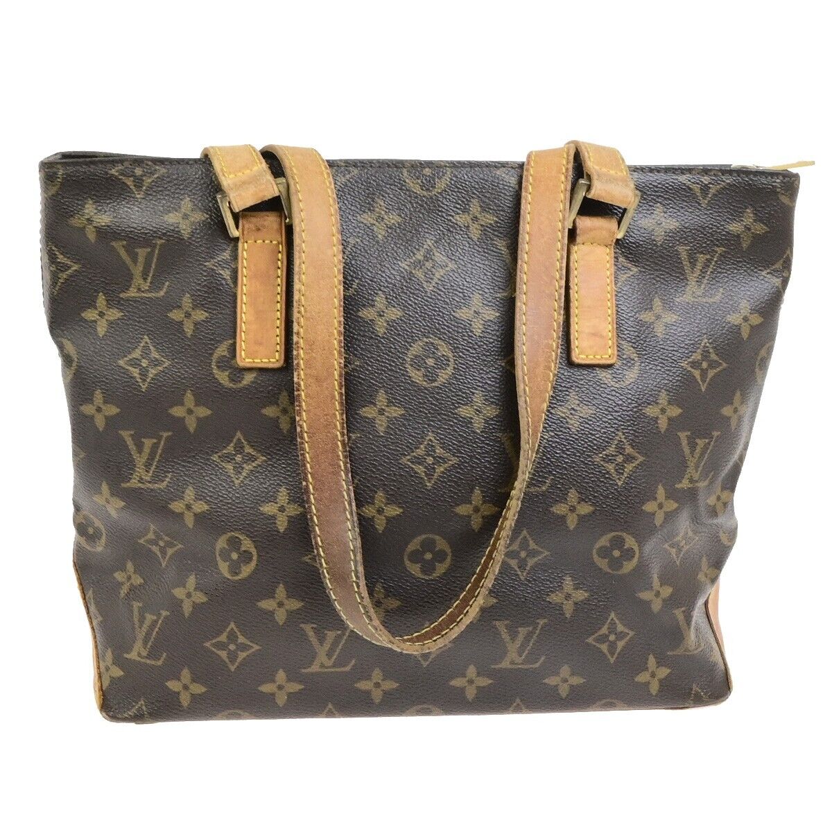 LOUIS VUITTON Cabas Piano Shoulder Bag Monogram Leather Brown M51148 62ED498