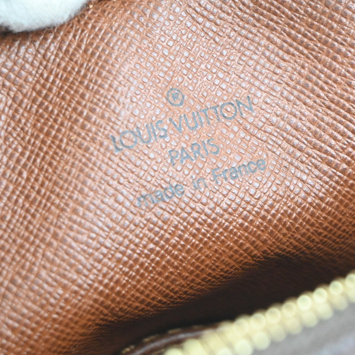 LOUIS VUITTON Danube Shoulder Bag Monogram Leather Brown France M45266 82MA537