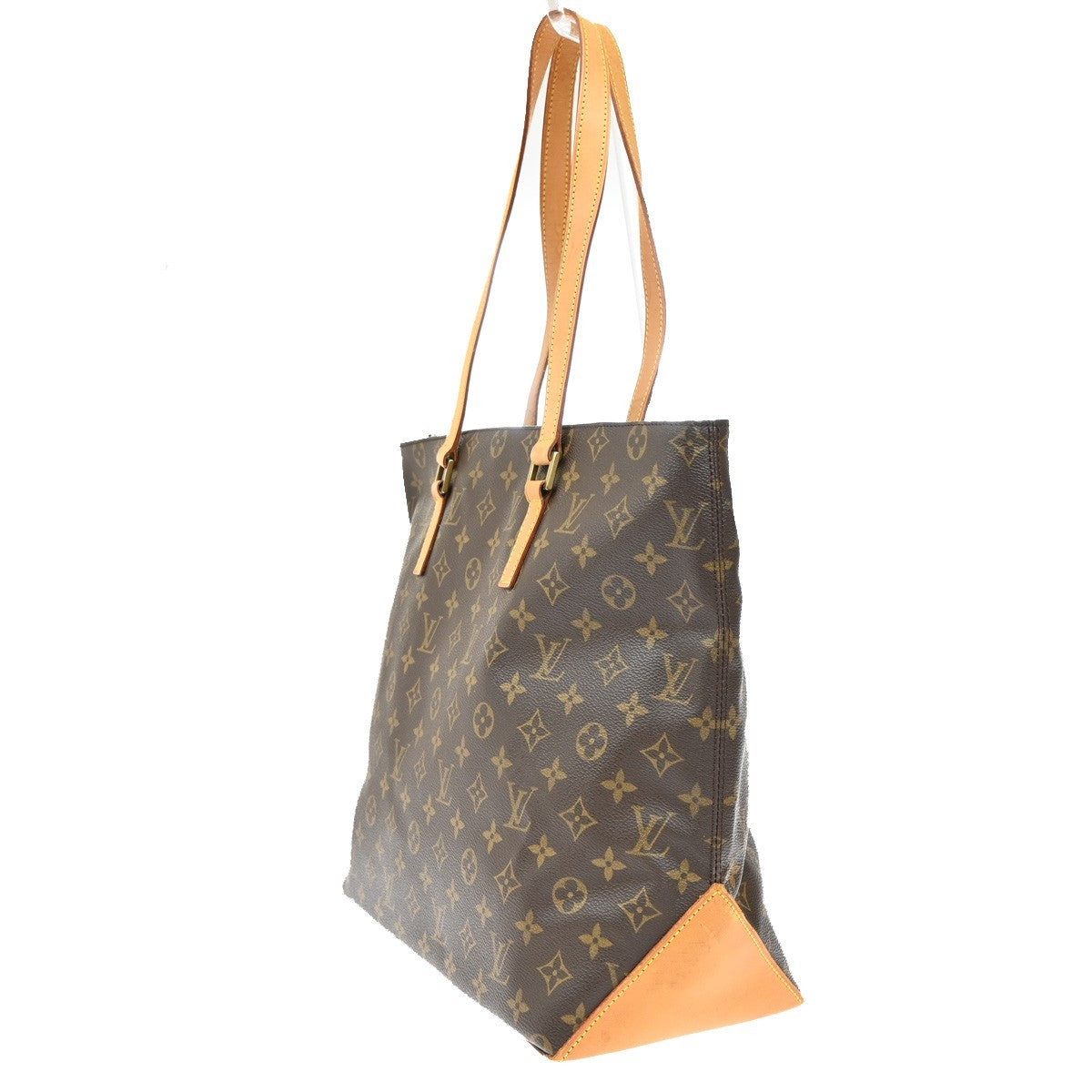 LOUIS VUITTON Cabas Mezzo Shoulder Bag Monogram Leather Brown M51151 85CA092
