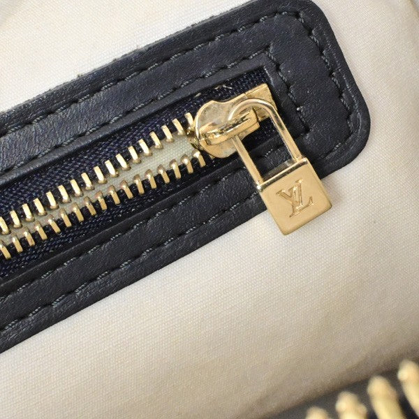LOUIS VUITTON Josephine PM Hand Bag Monogram Mini Canvas Blue M92049 67YH046