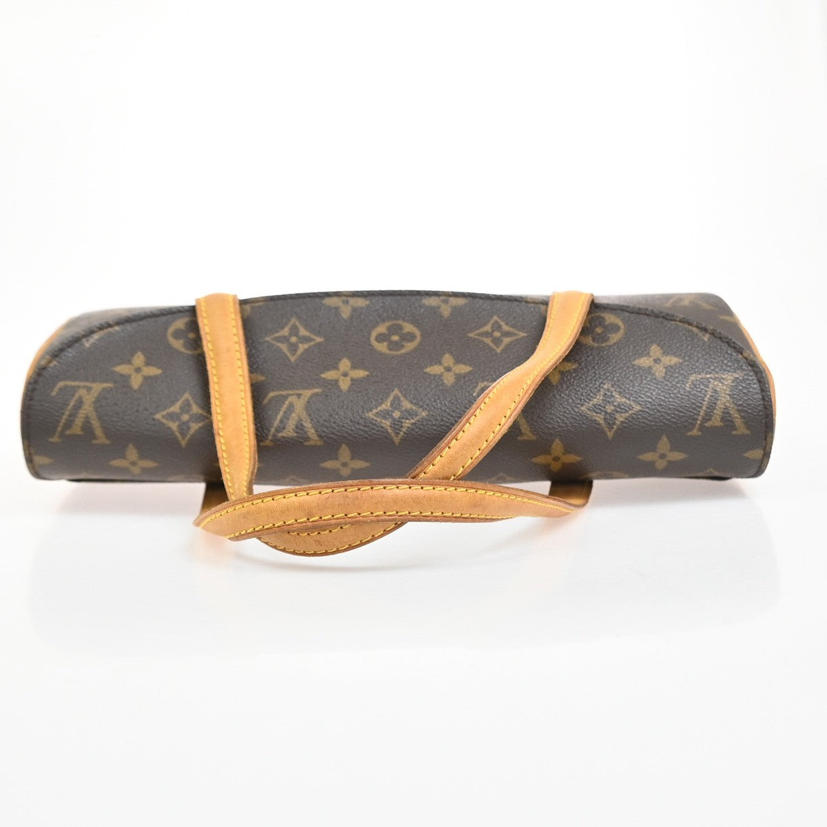 LOUIS VUITTON Sonatine Hand Bag Monogram Leather Brown France M51902 93YH937