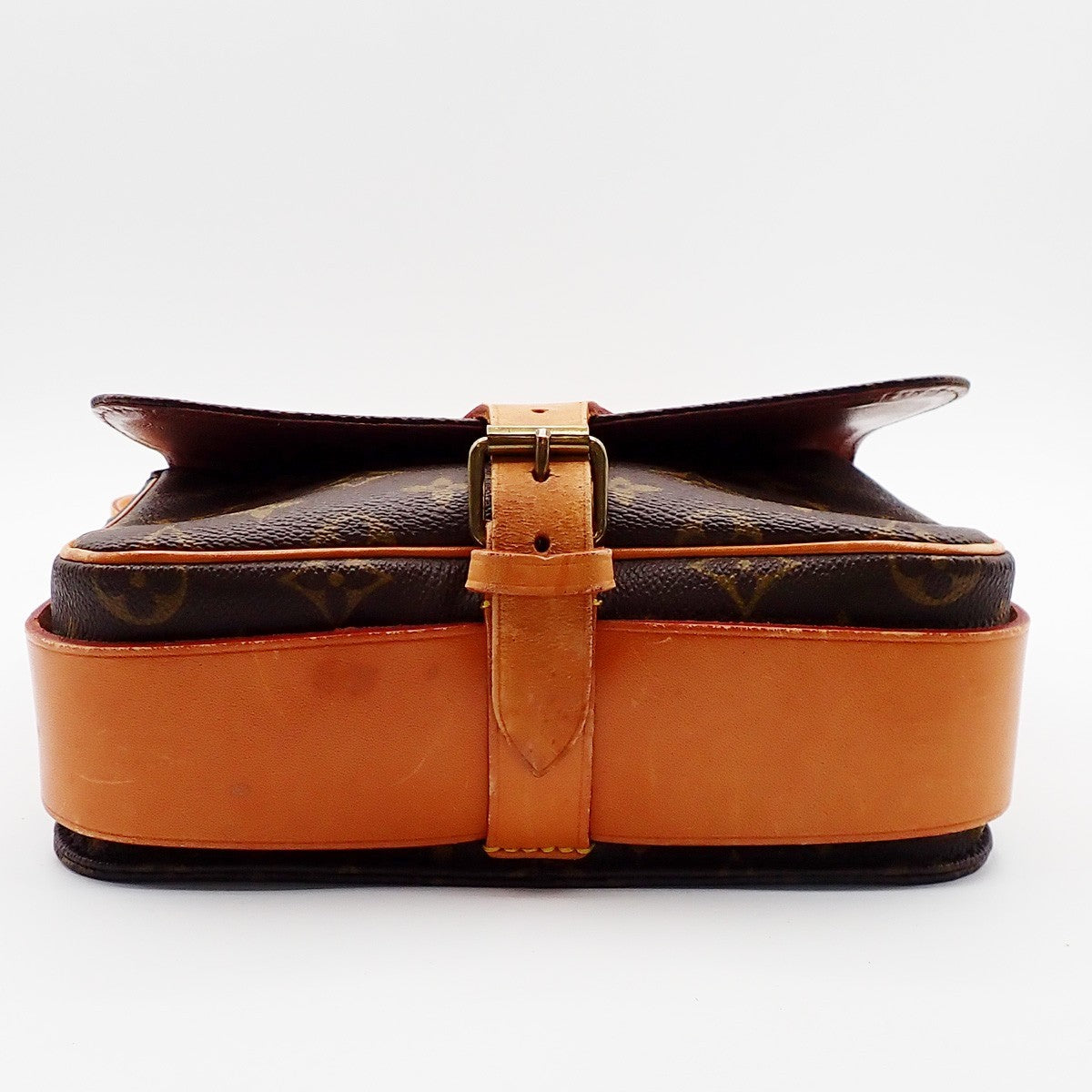 LOUIS VUITTON Cartouchiere MM Shoulder Bag Monogram Leather Brown M51253 72AA194