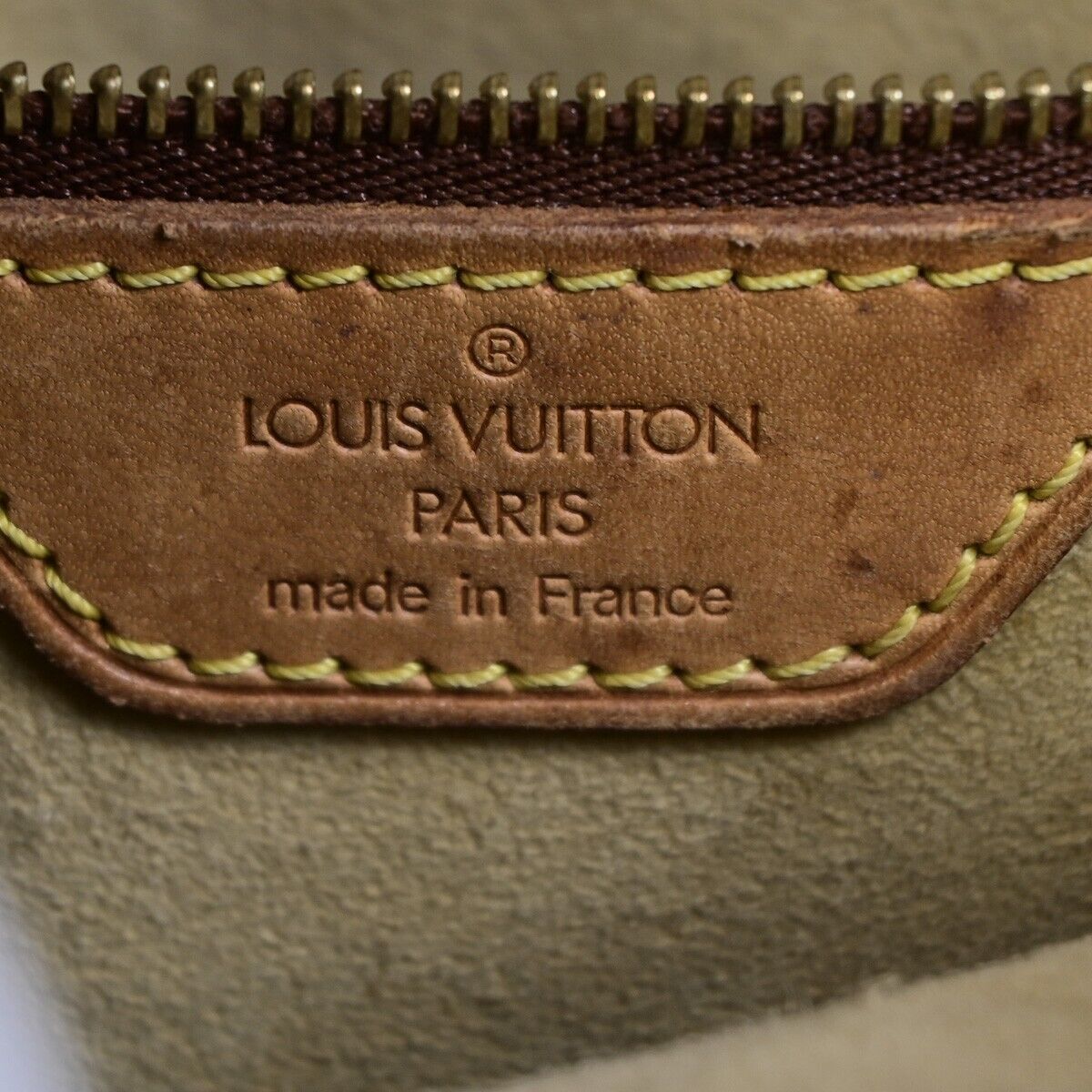 LOUIS VUITTON Logo Looping GM Shoulder Bag Monogram Leather Brown M51145 36EB697