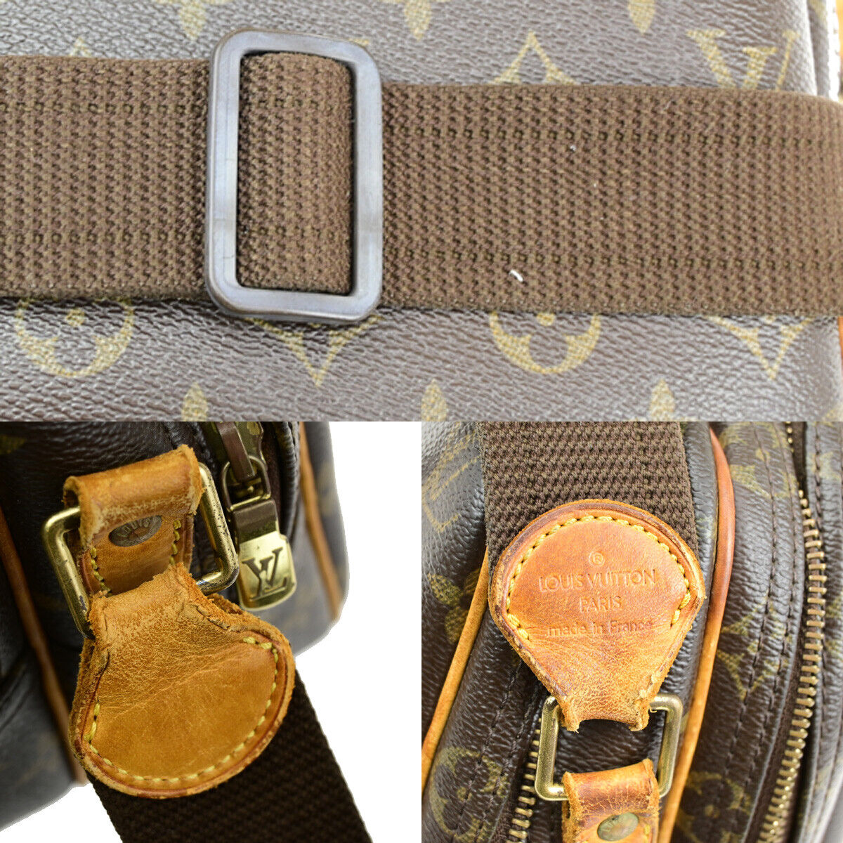 LOUIS VUITTON Reporter PM Crossbody Shoulder Bag Monogram Leather M45254 30YE574