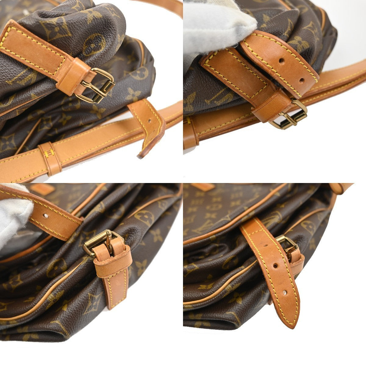 LOUIS VUITTON Saumur 35 Shoulder Bag Monogram Leather BN France M42254 15KC498