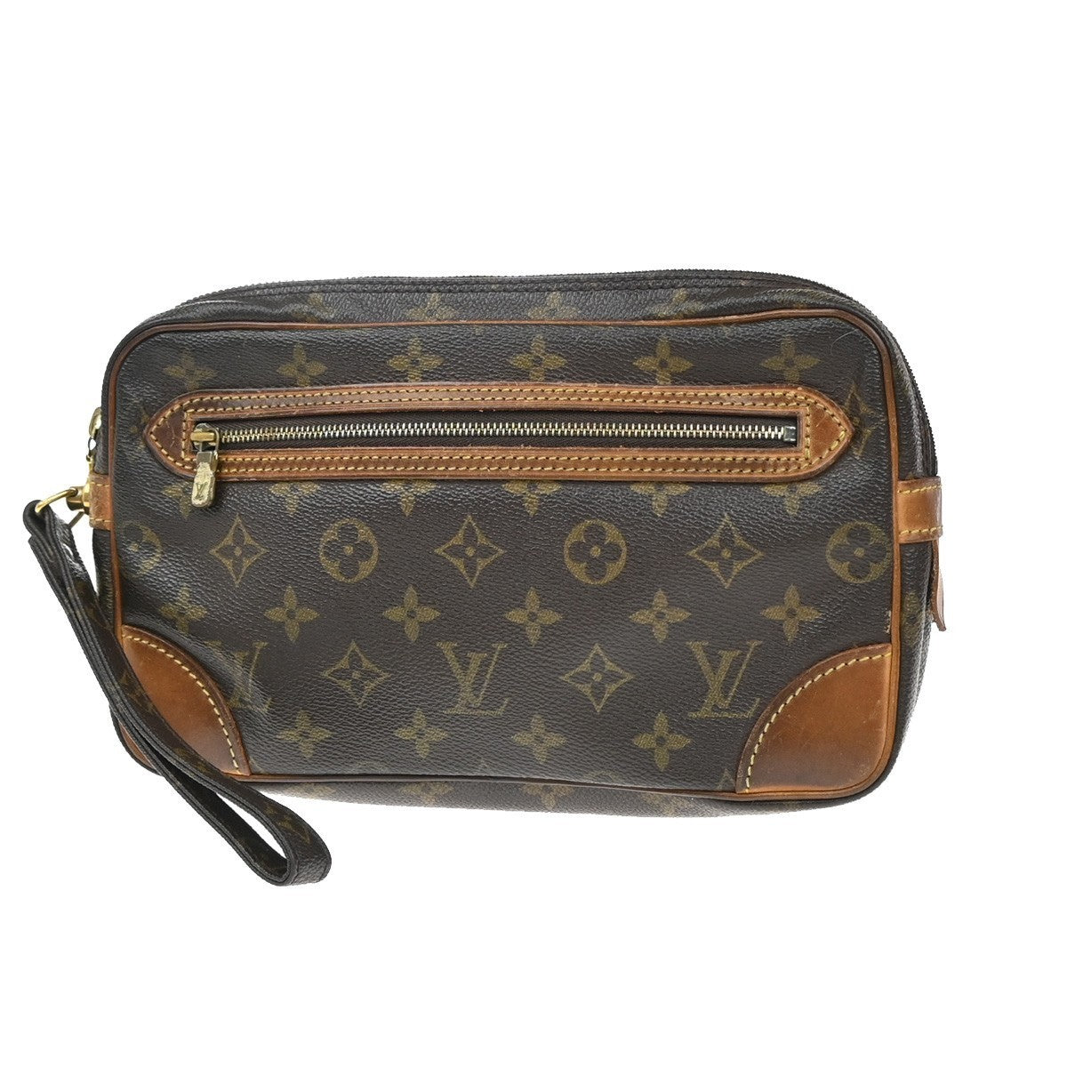 LOUIS VUITTON Marly Dragonne GM Clutch Hand Bag Monogram Brown M51825 67KP288