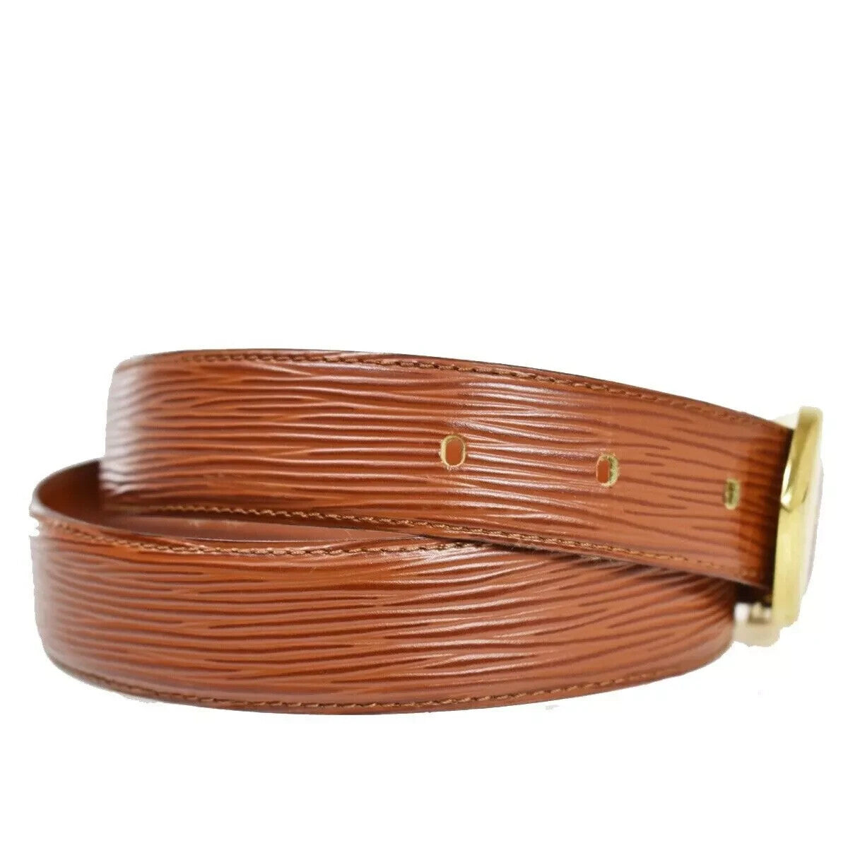 LOUIS VUITTON Ceinture Classic Belt Epi Leather 84/34 Brown Accessory 66YC265