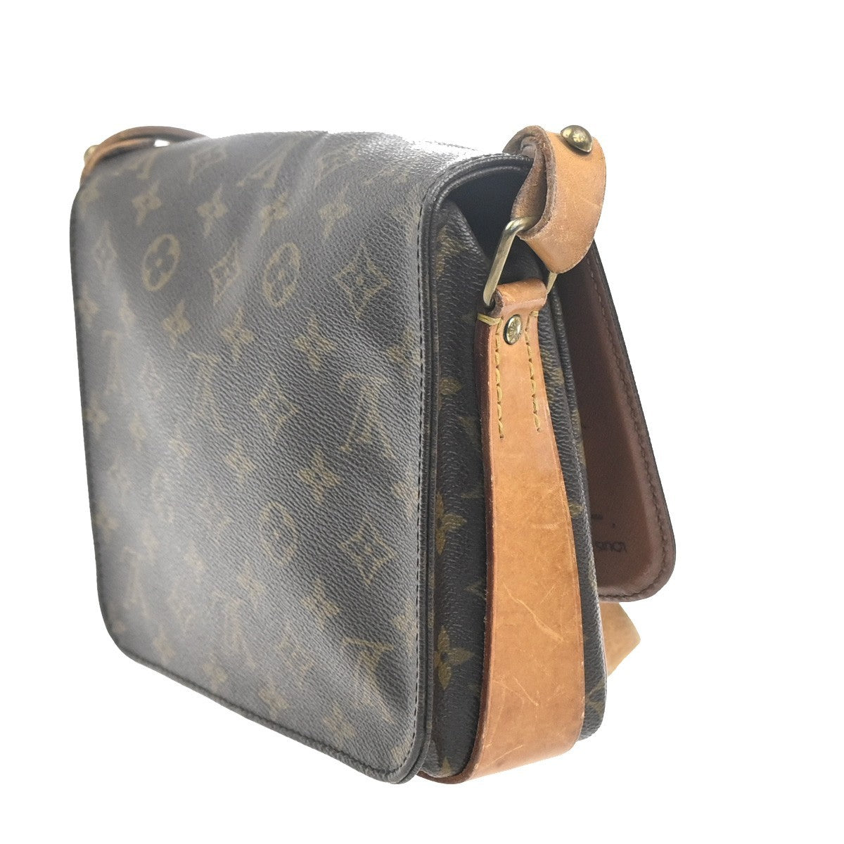 LOUIS VUITTON Cartouchiere MM Shoulder Bag Monogram Leather Brown M51253 31KC706
