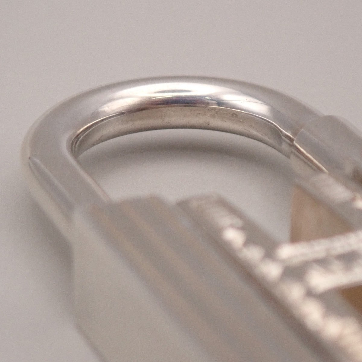 HERMES Logo Touareg H Cadena Padlock Charm Silver 925 SHW Accessory 31RL887