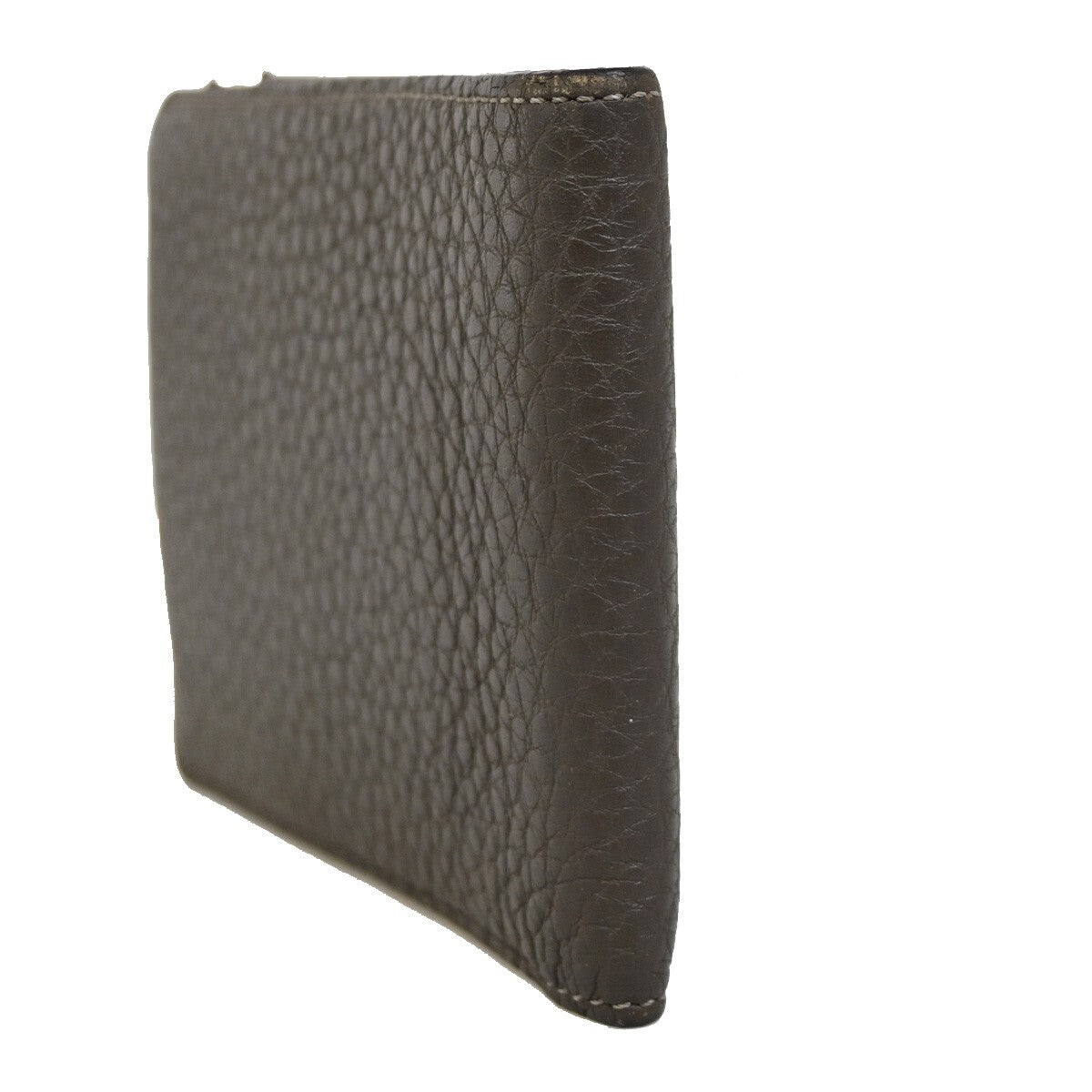 Must De Cartier 2C Logo Bifold Compact Wallet Leather Brown SHW 01EE270