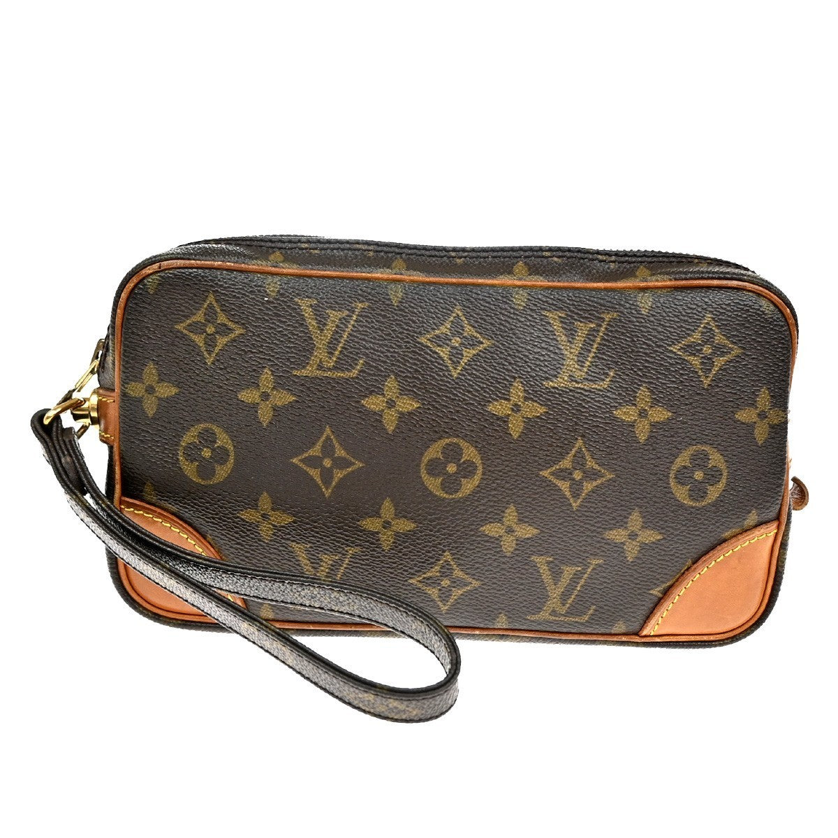 LOUIS VUITTON Marly Dragonne PM Clutch Hand Bag Monogram Leather M51827 65TA407