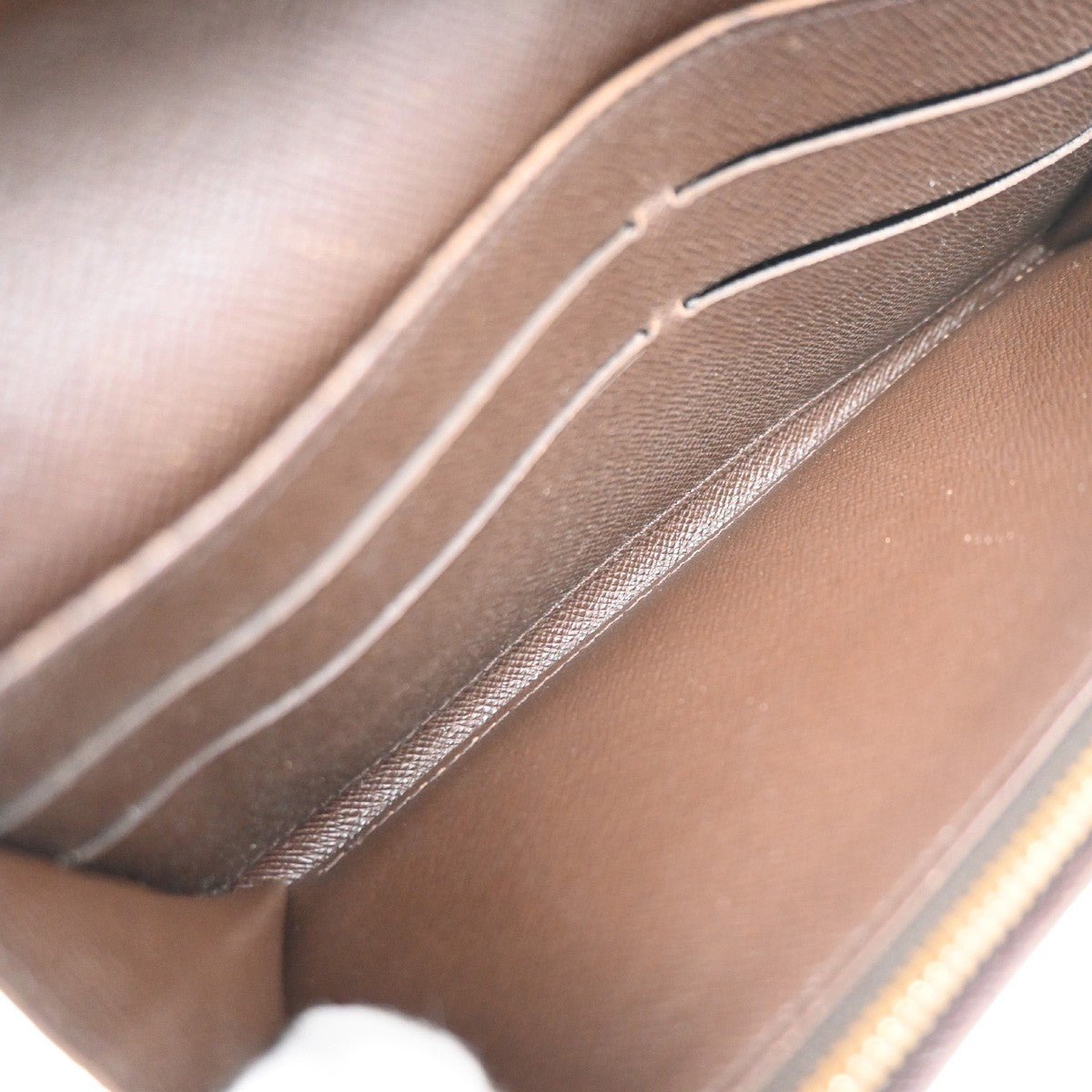 LOUIS VUITTON Porte Monnaie Credit Wallet Damier Ebene Leather BN N61724 09KD104
