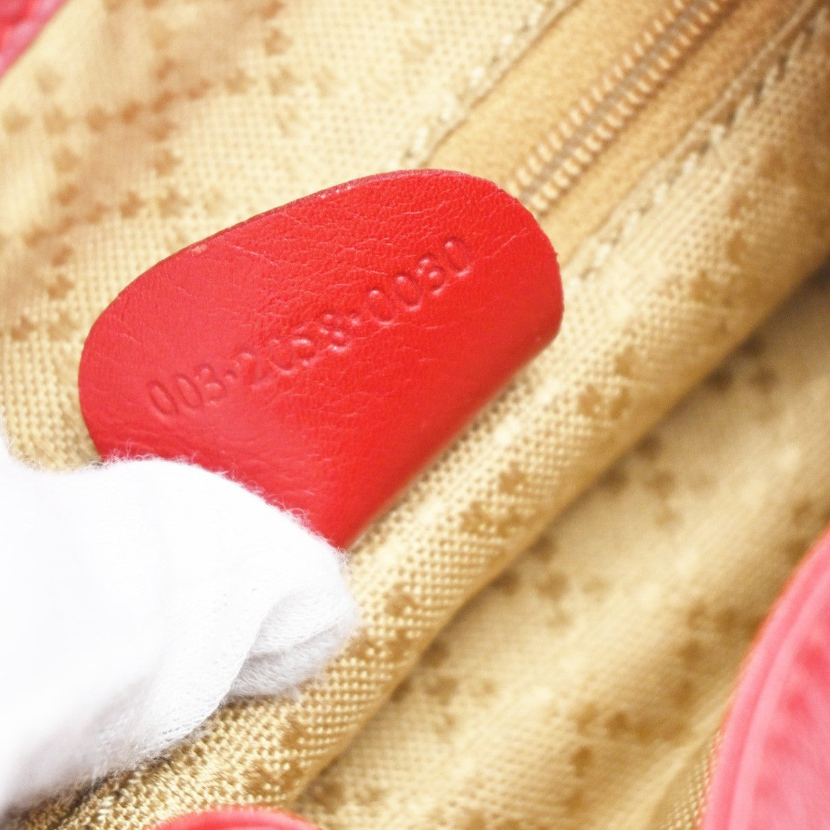 GUCCI Logo Bamboo Drawstring Mini Backpack Bag Leather Red GHW Italy 62EG250