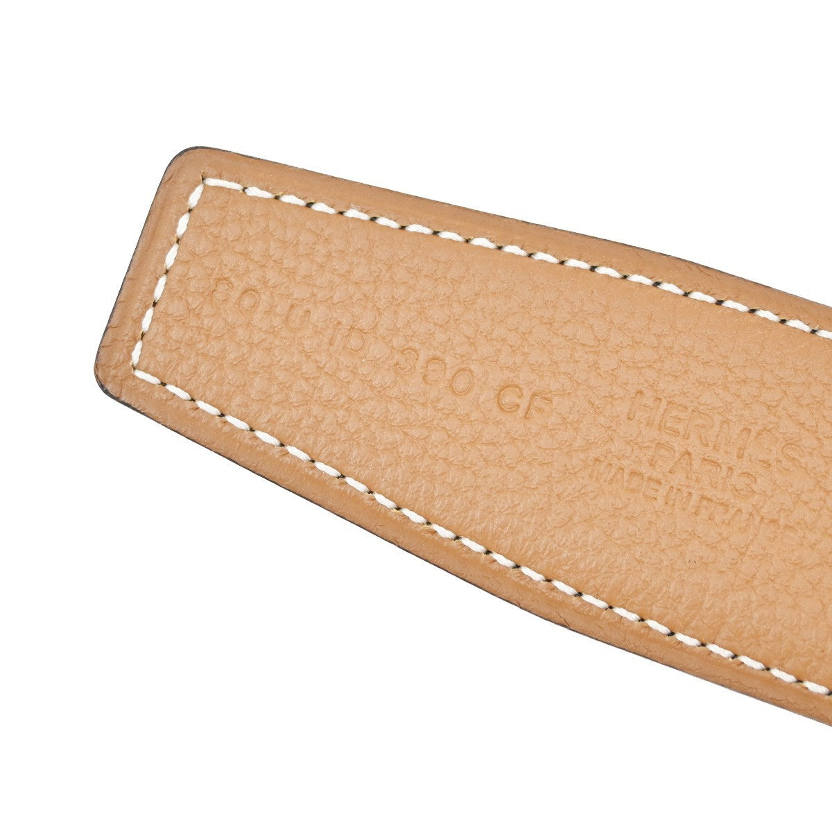 HERMES H Logo Constance Reversible Buckle Belt 80# Leather Black Brown 78RL421